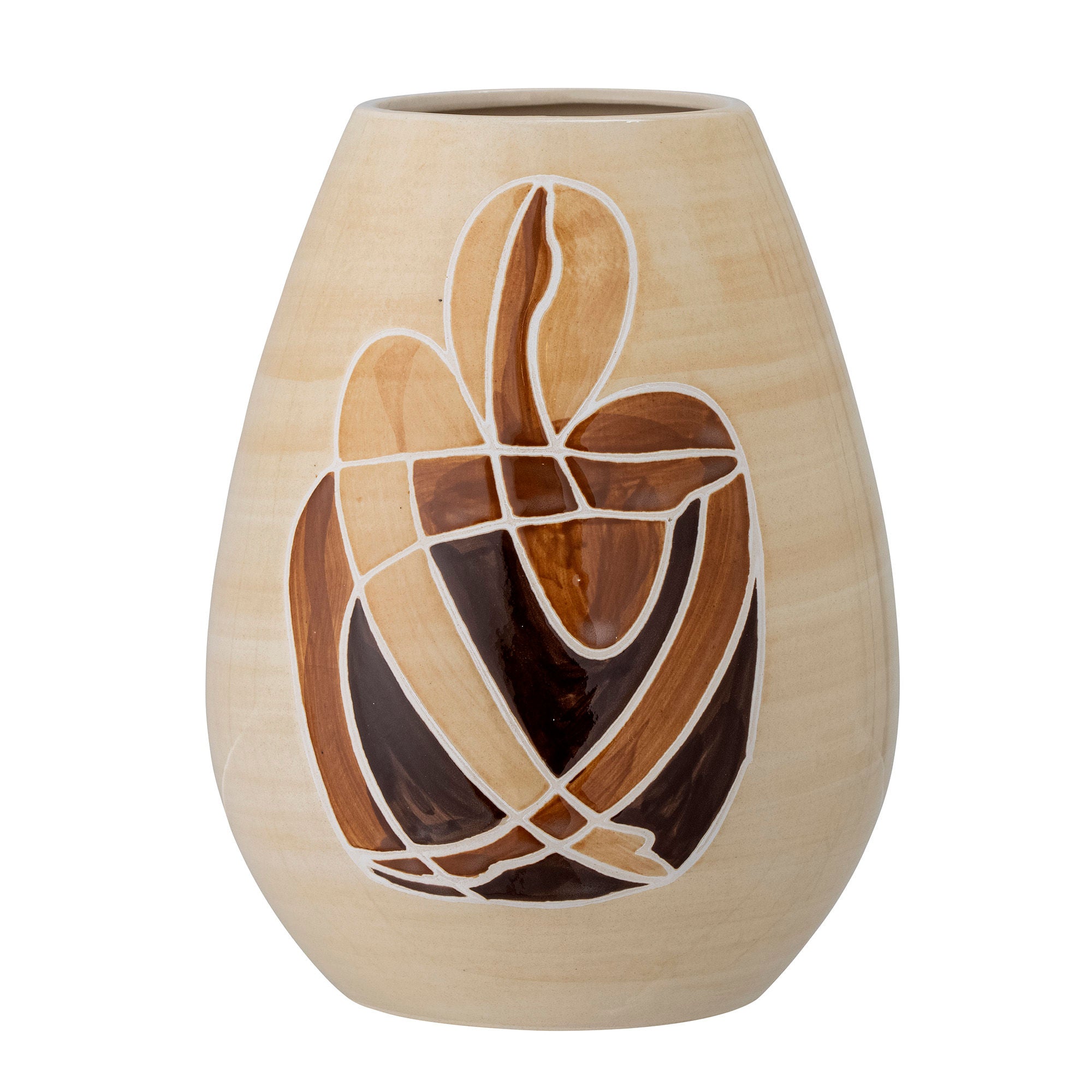 Vaso de Bloomingville Jona, marrom, grés