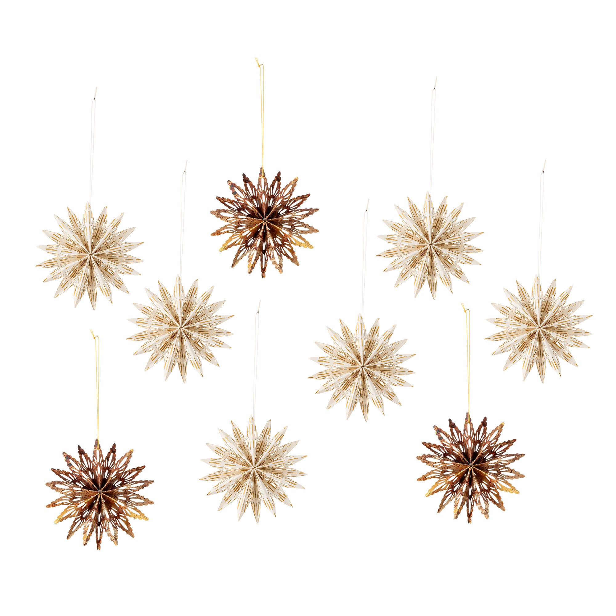 Ornamento de Estrela de Bloomingville, Natureza, FSC® Mix, Paper