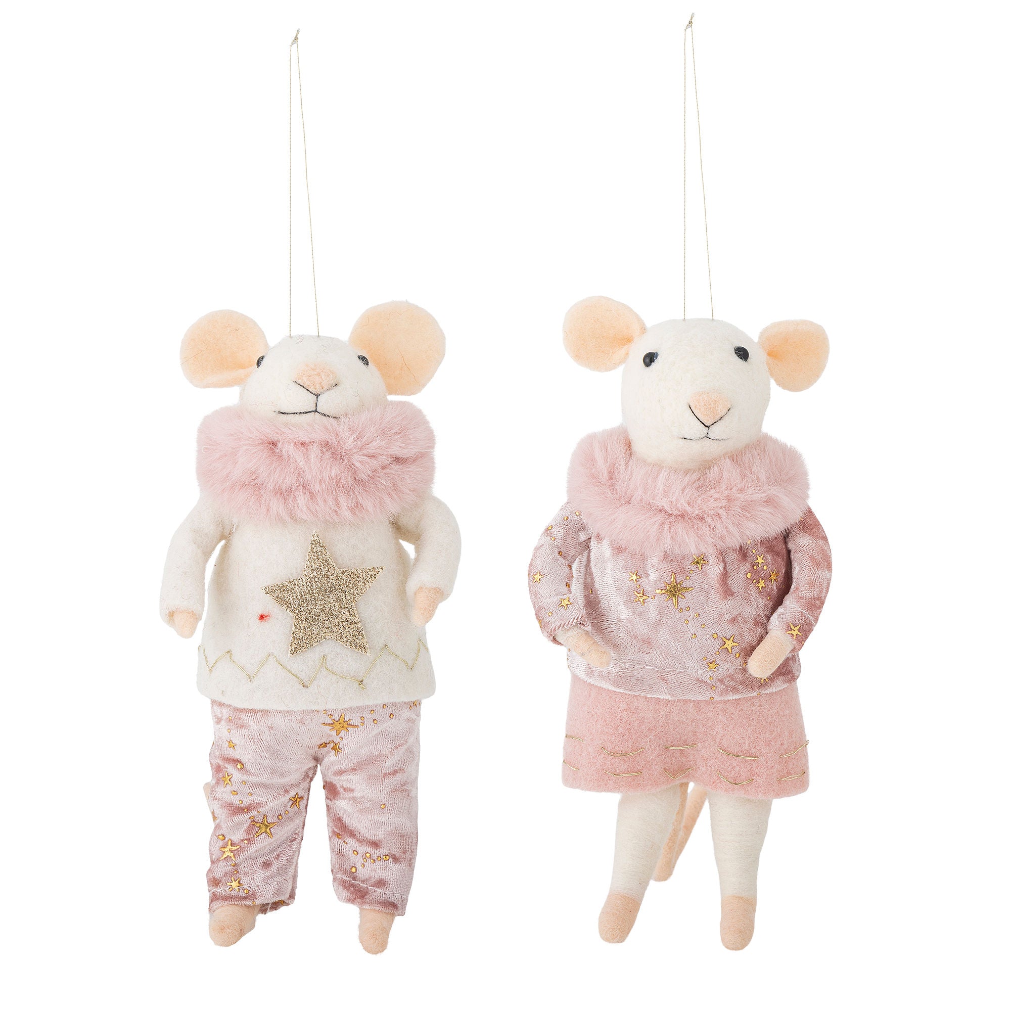 Bloomingville Peo Ornament, Rosa, lã