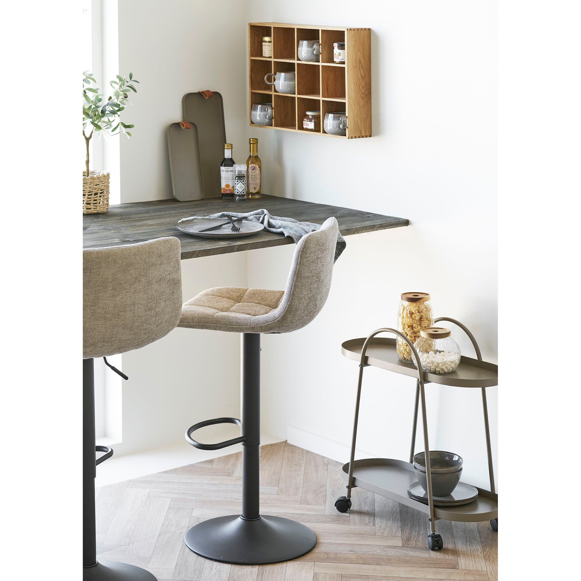 Middeltart Barstol - Barstol, cinza, preto Ben HN1272