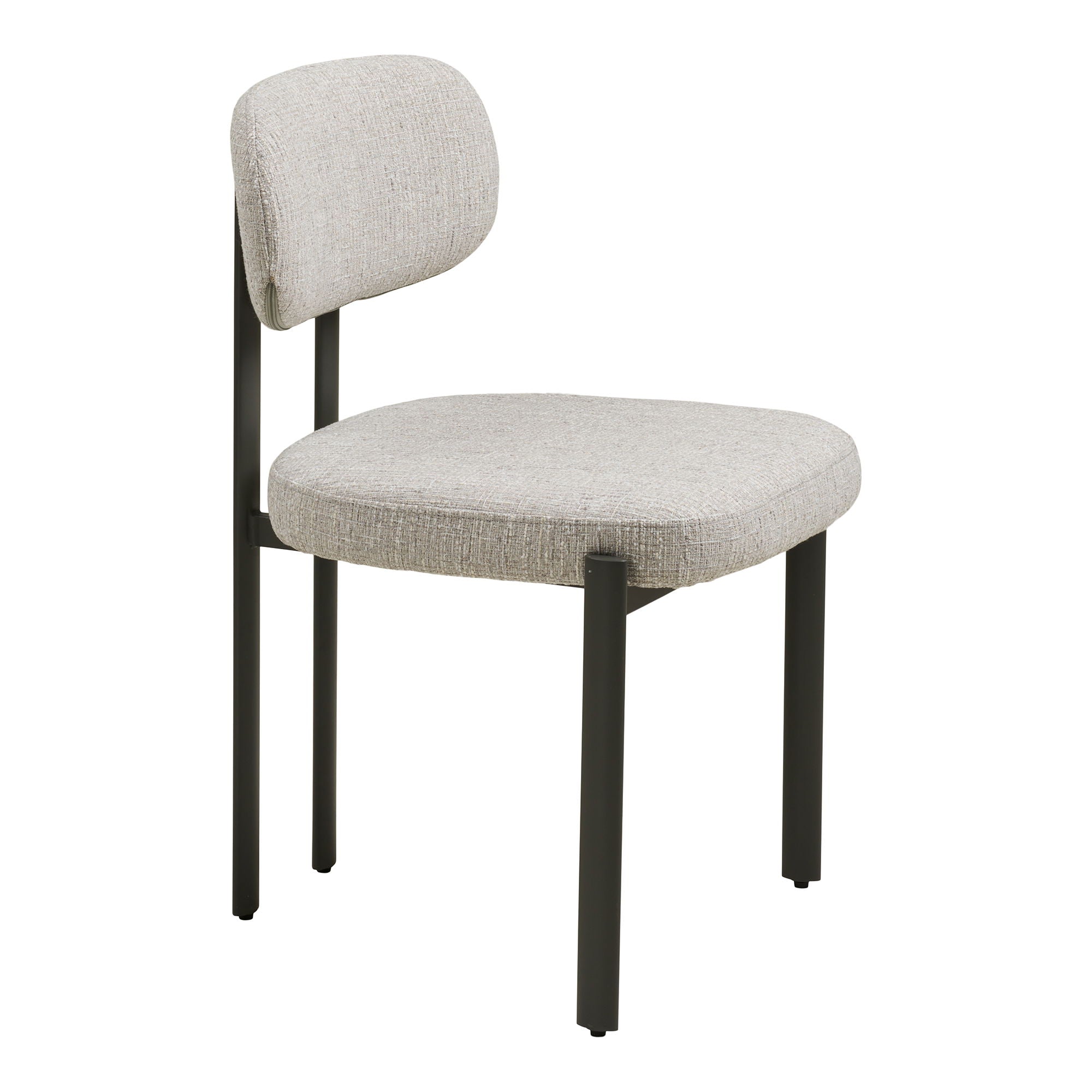 Cadeira de jantar Royan - cadeira de mesa de jantar, cinza claro, cinza Ben HN1316