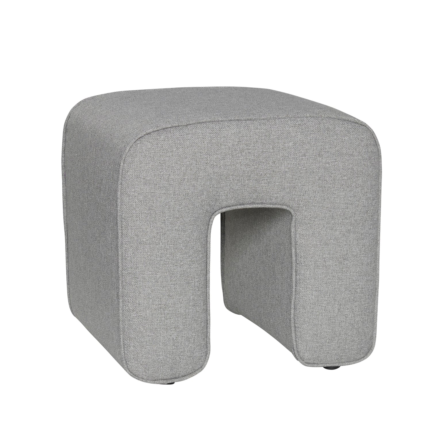 Escultura PUF cinza - 45x45xh47cm