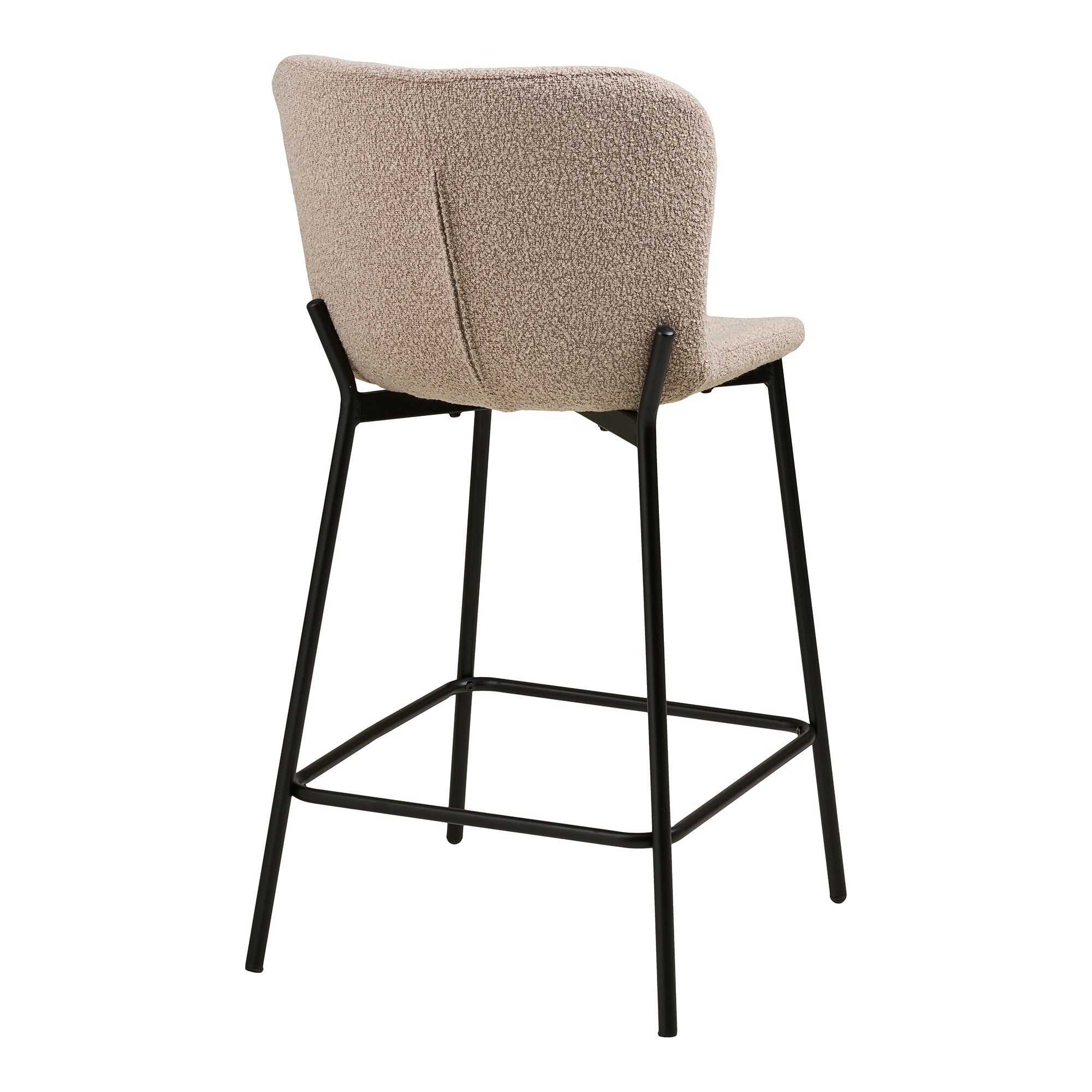 Maceda Counter Chair - Counter Chair, Bouklé, bege, pernas pretas HN1239