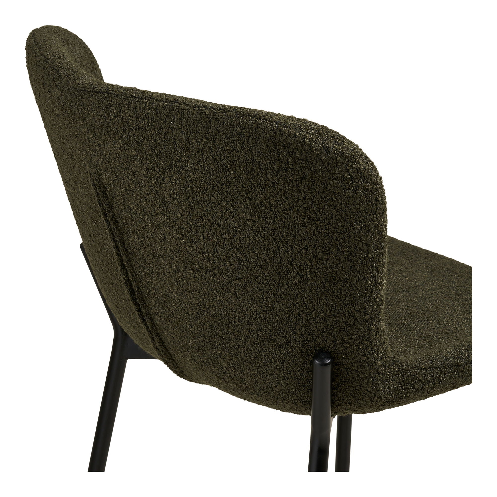 Maceda Counter Chair - Counter Chair, Bouklé, verde, pernas pretas HN1241