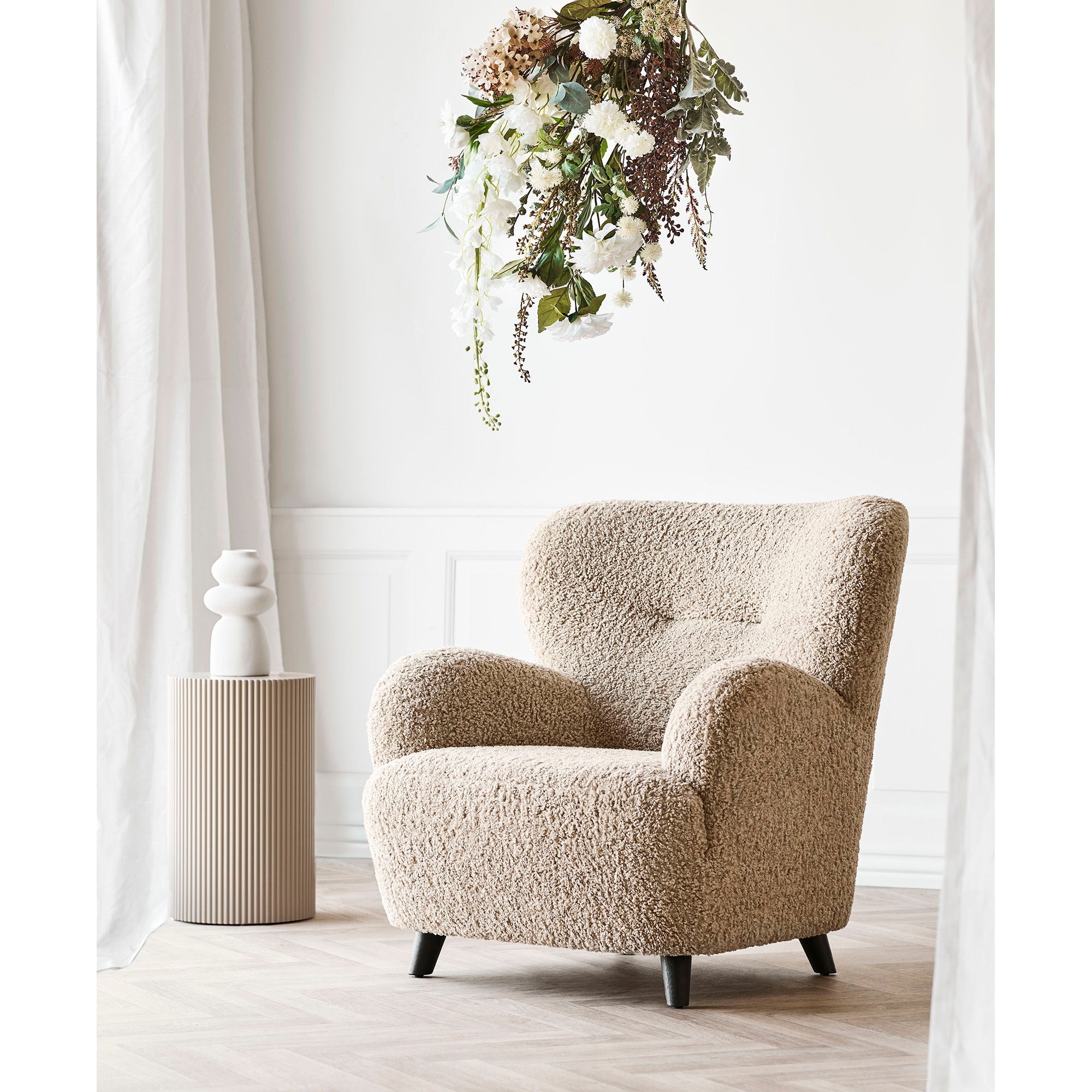 Cadeira de lounge Lunaro - cadeira de lounge, marrom claro, HN1265