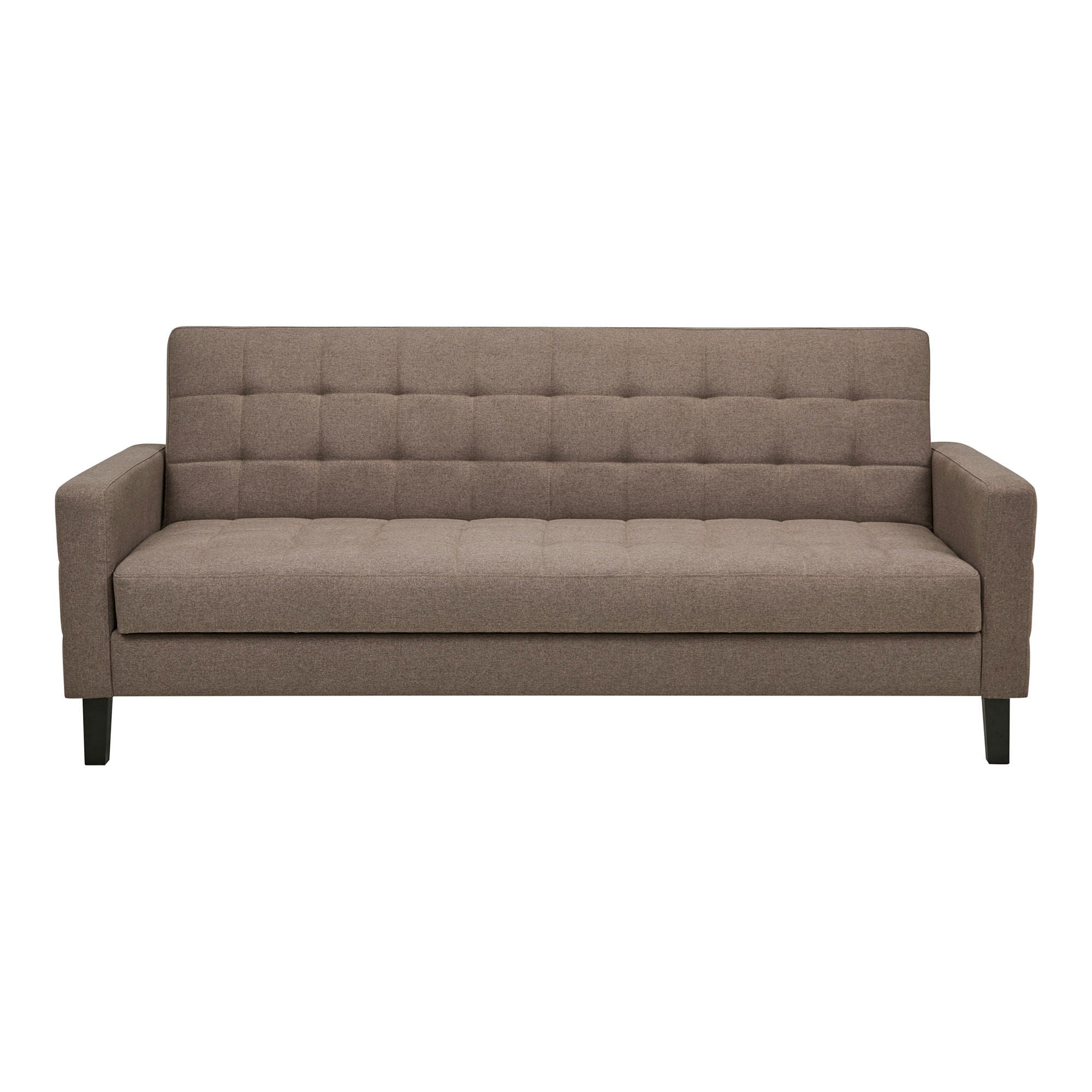Milton Sofá Bed - sofá -cama com armazenamento, marrom, pernas pretas HN1089