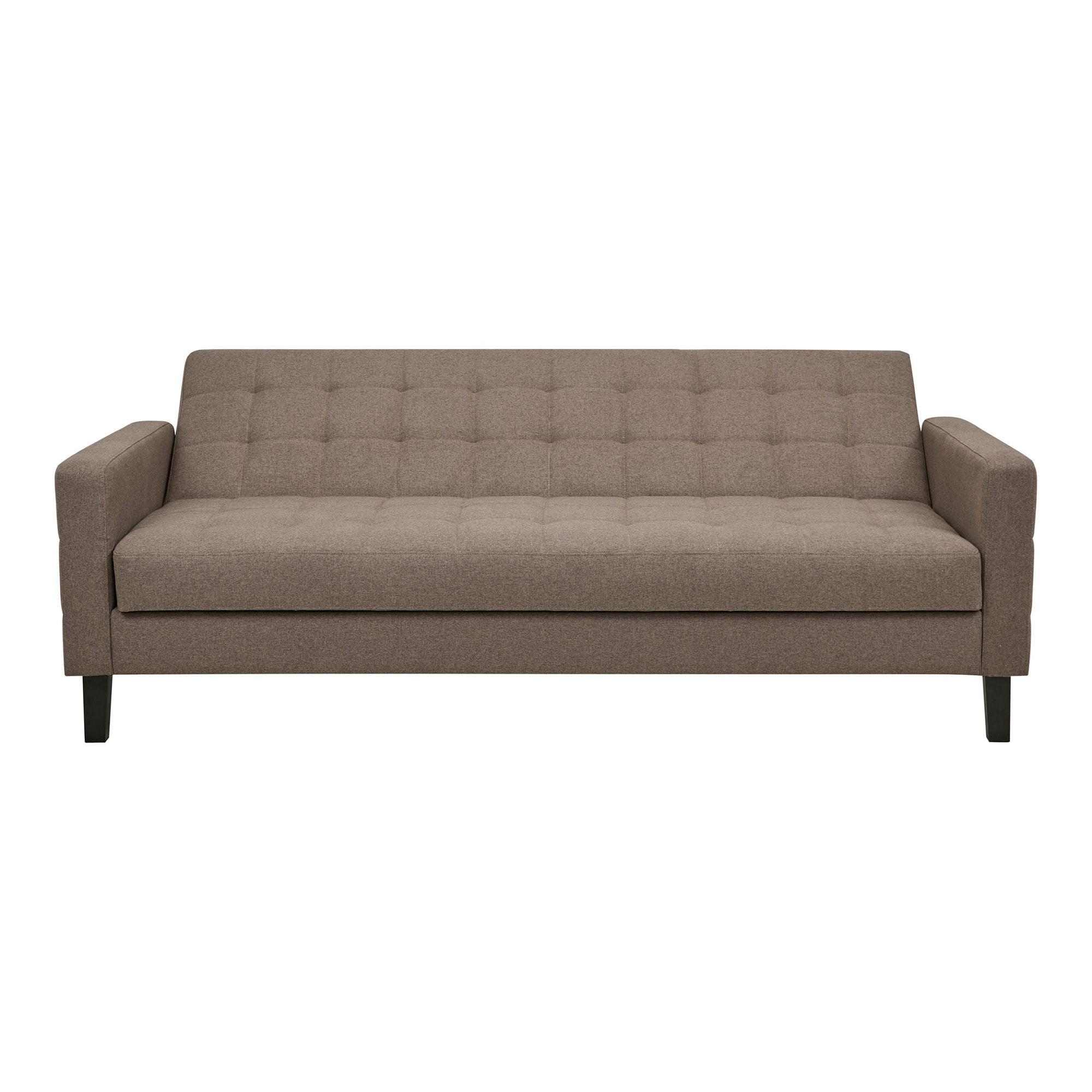 Milton Sofá Bed - sofá -cama com armazenamento, marrom, pernas pretas HN1089