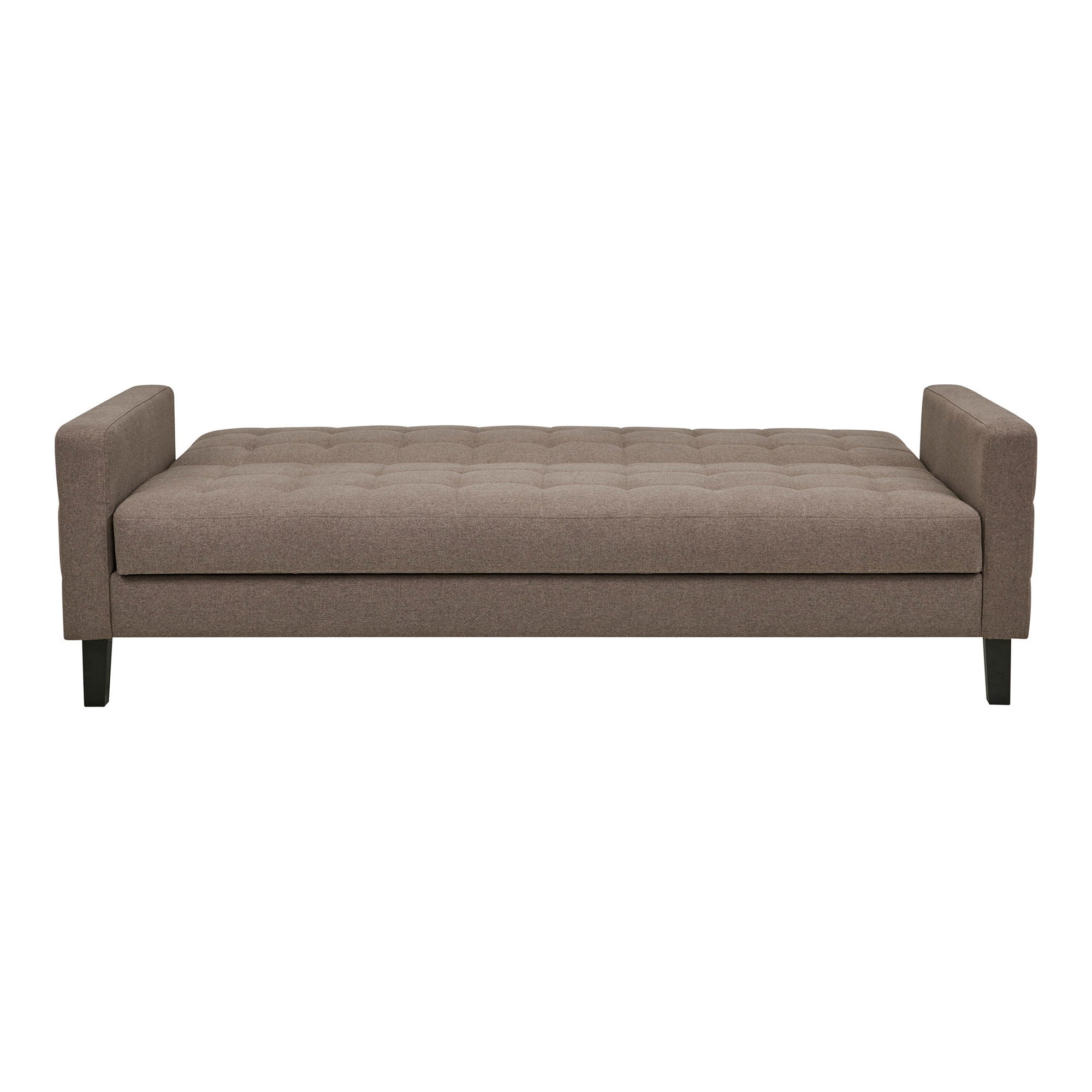 Milton Sofá Bed - sofá -cama com armazenamento, marrom, pernas pretas HN1089