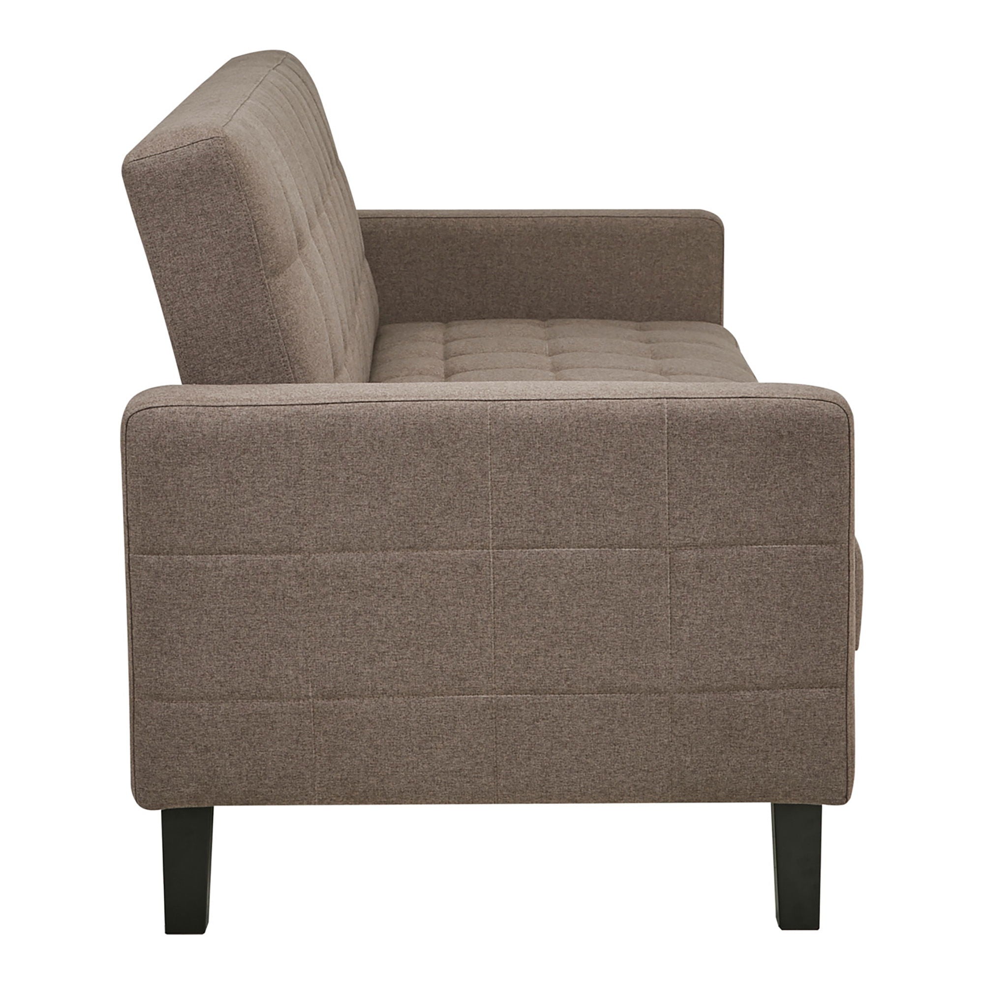 Milton Sofá Bed - sofá -cama com armazenamento, marrom, pernas pretas HN1089