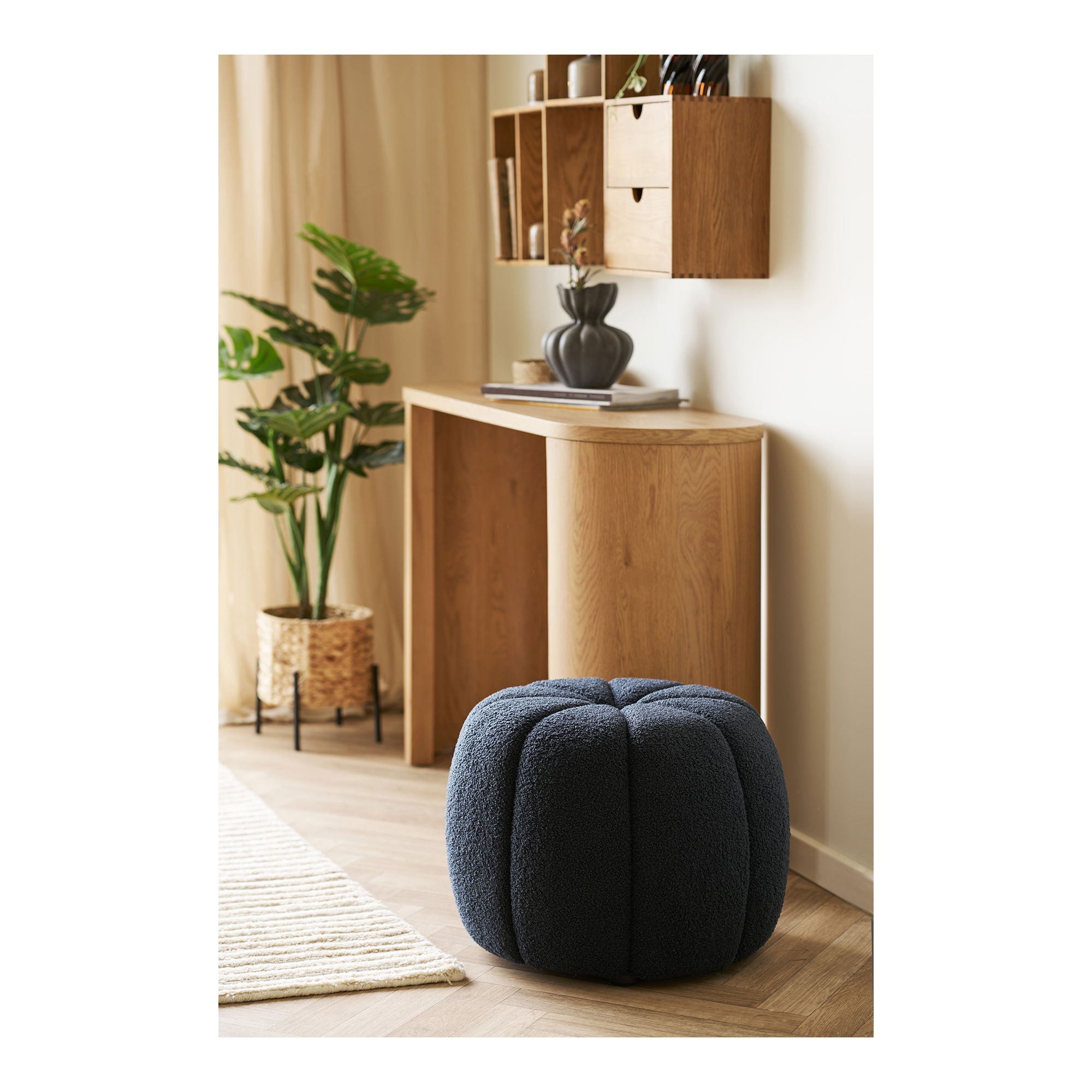 Paisley PUF - PUF, marinho Ø48x38 cm, HN1311