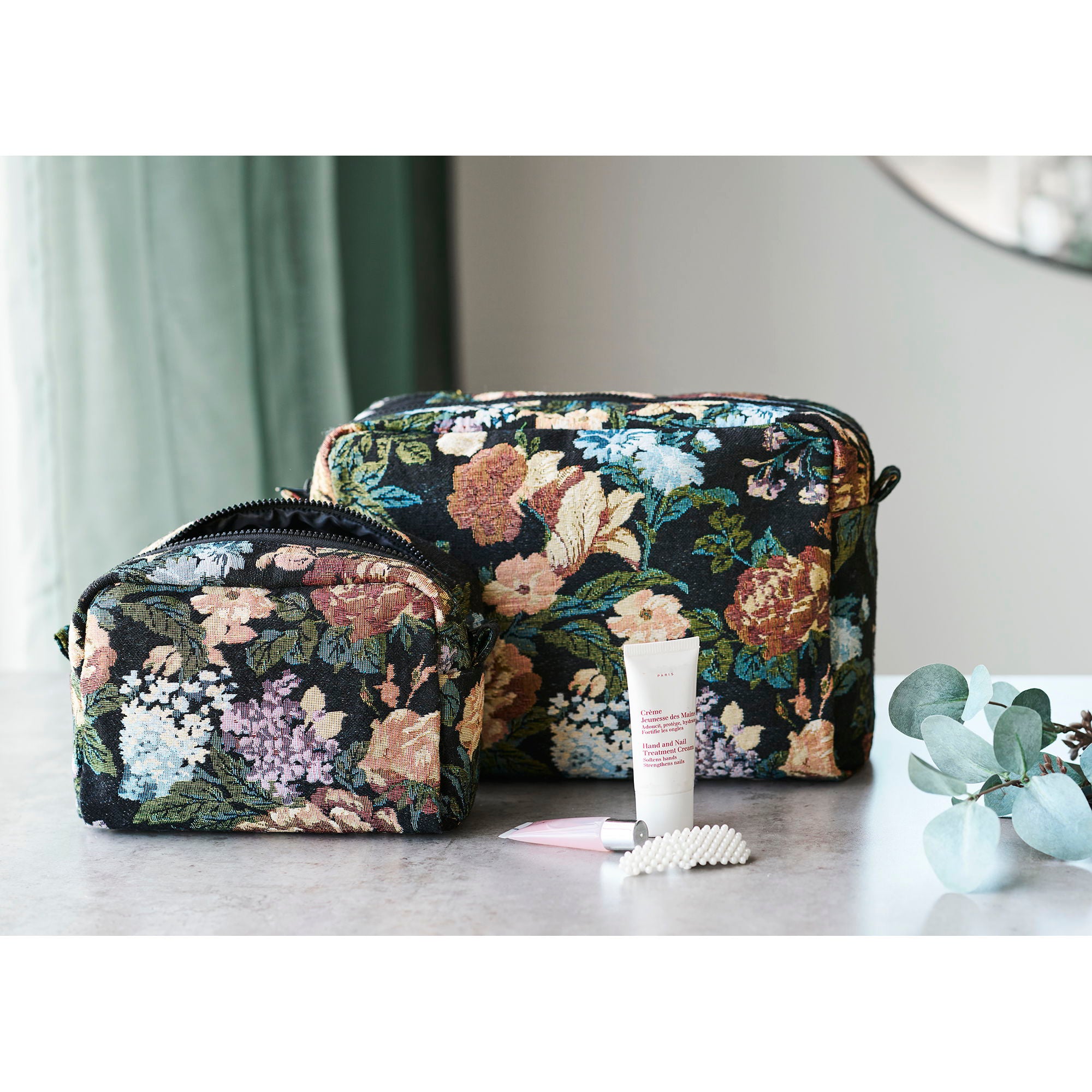 Bolsa de vaso sanitário Zoe - bolsa de vaso sanitário, conjunto de mistura preta de 2