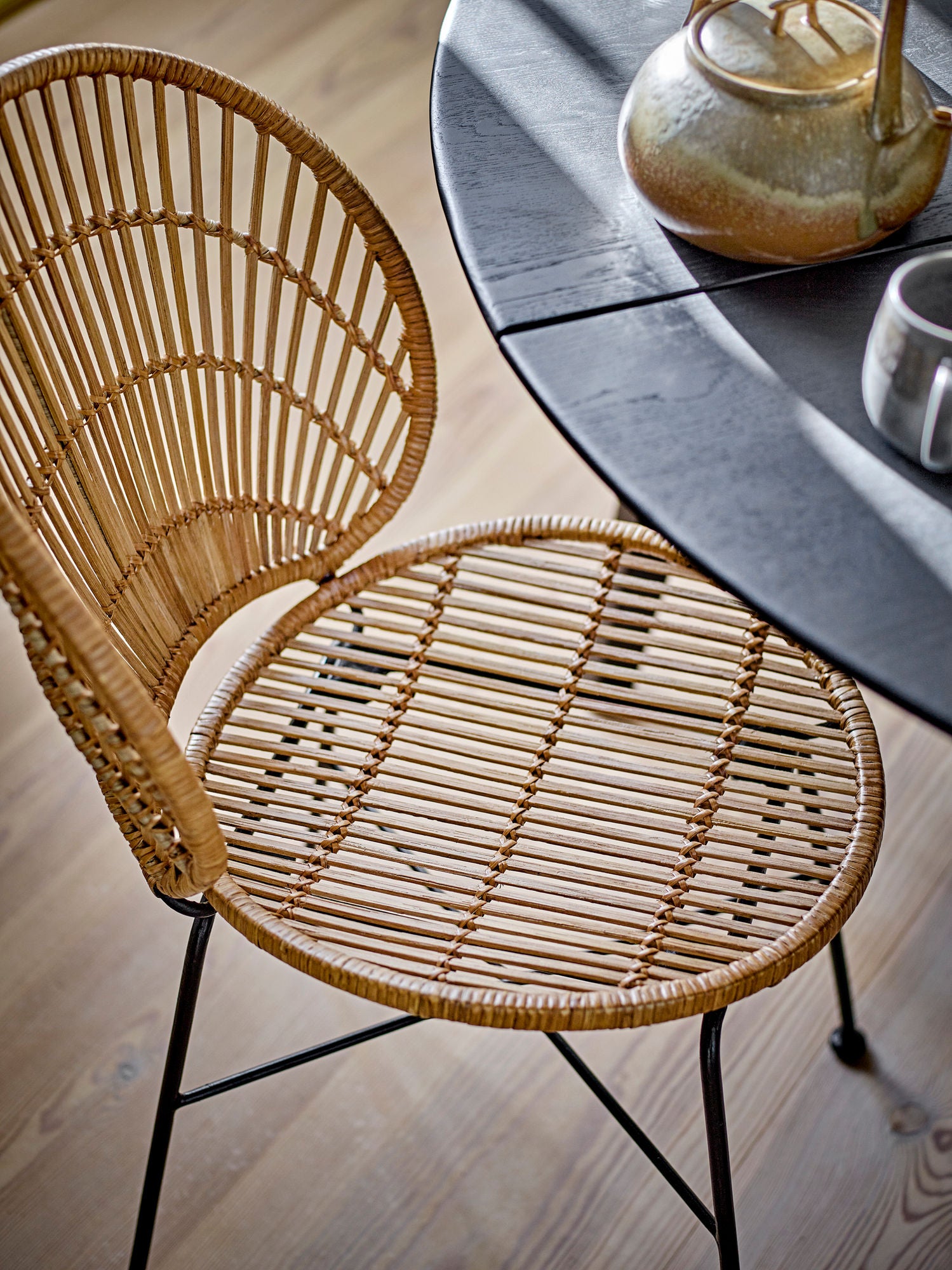 Mesa de jantar de Bloomingville Peron, preto, FSC® 100%, Oak