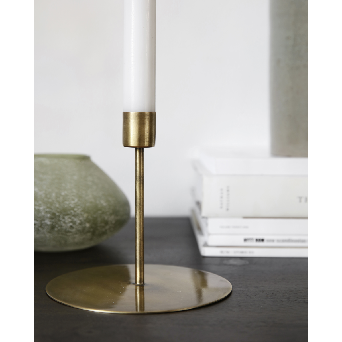 Castiçal, hanit, latão antigo