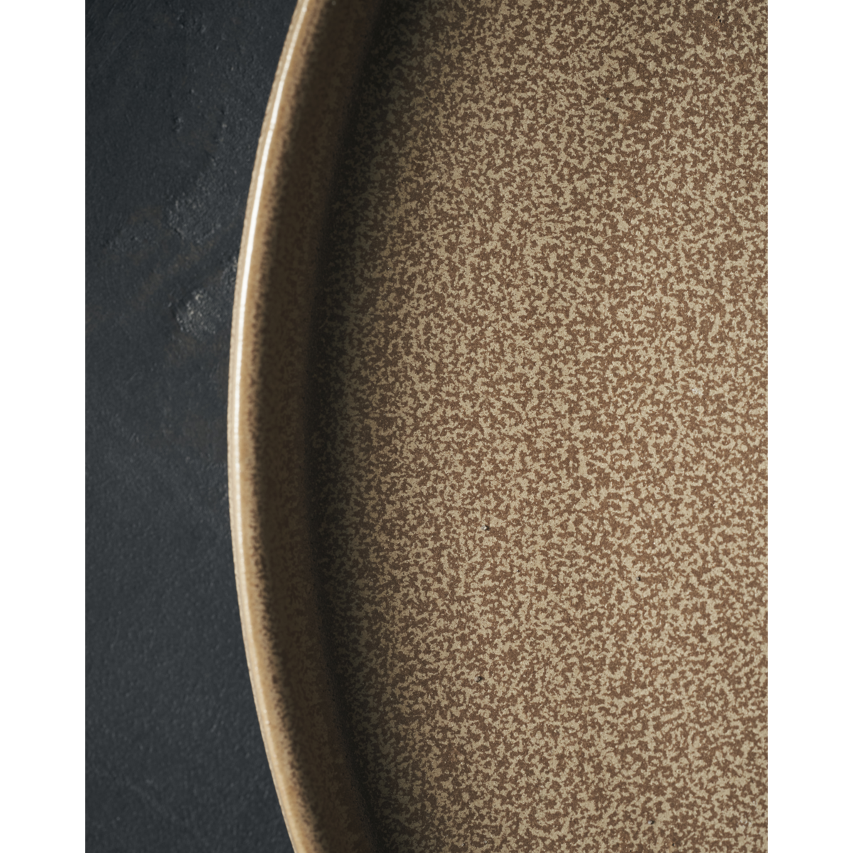 Placa de jantar, Hdcara, Camel H: 2,5 cm, DIA: 27 cm