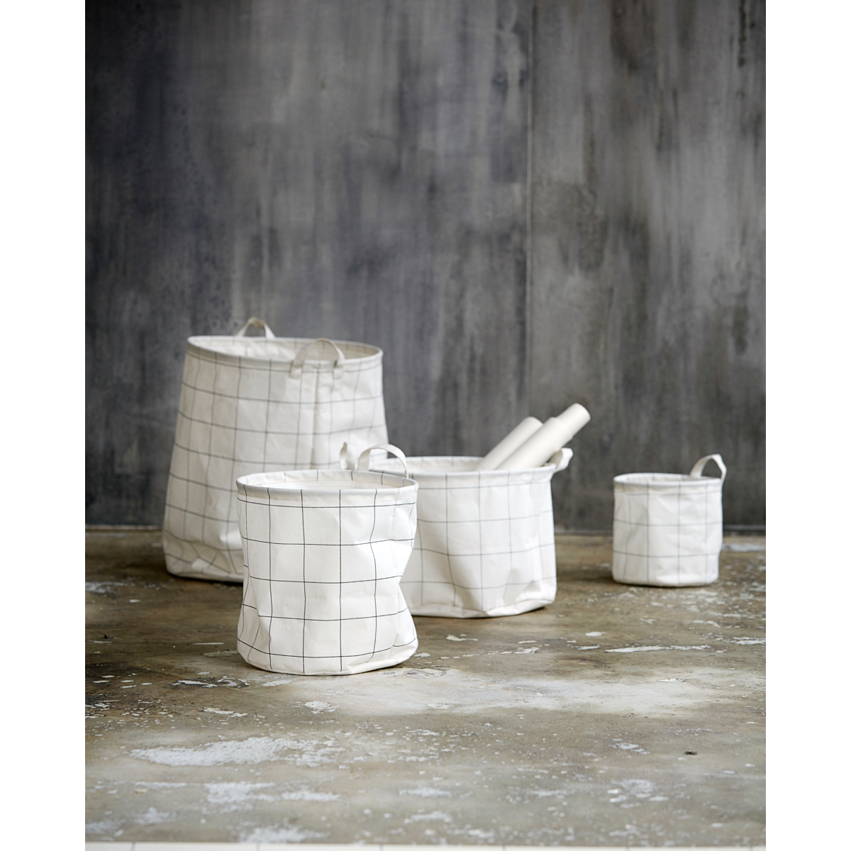 Bolsa de lavanderia, hdsquares, branco e preto