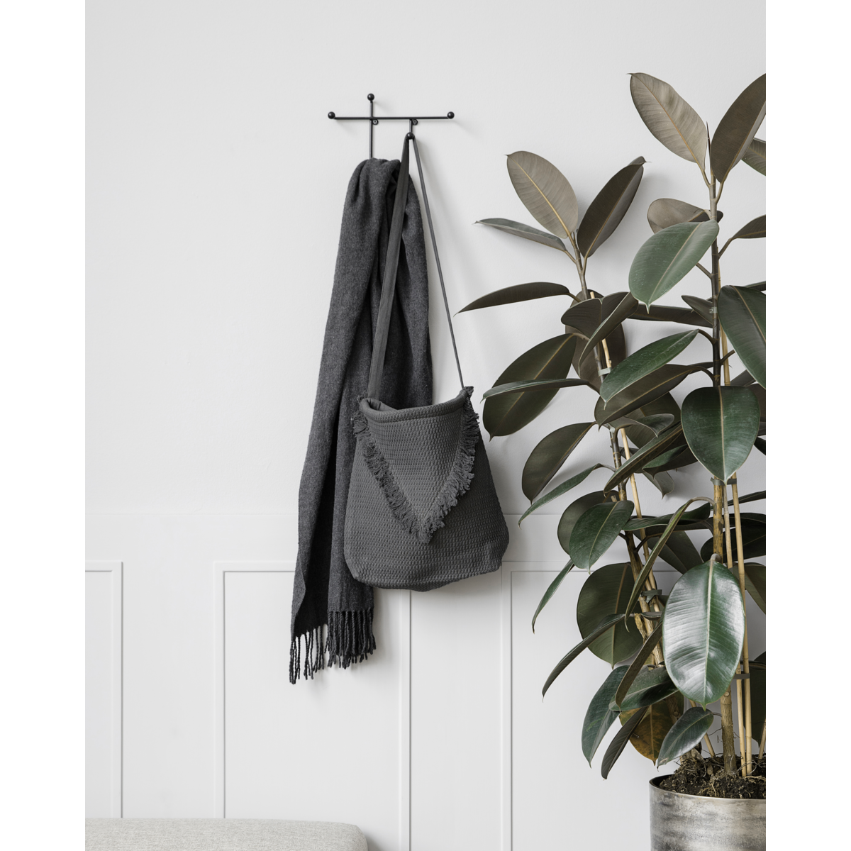 Gancho, HDPrea, preto mate