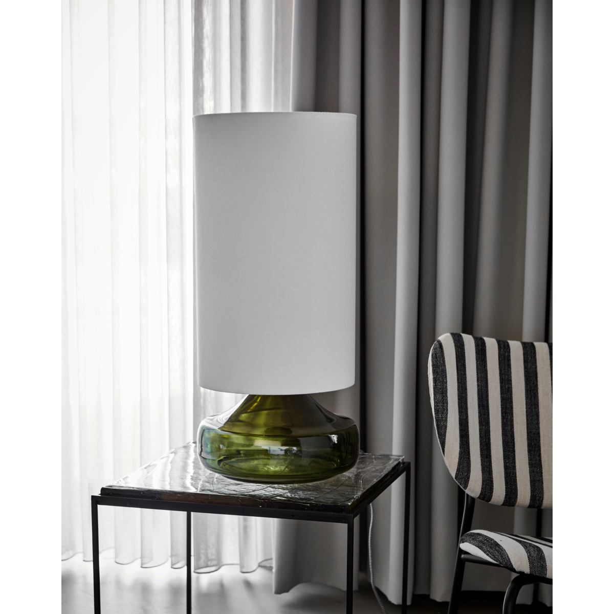 Lâmpada de mesa, hdmatte, verde; branco