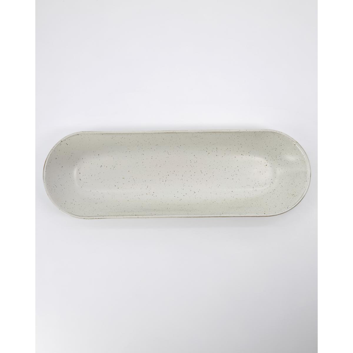 Prato de servir, hdpion, cinza; branco