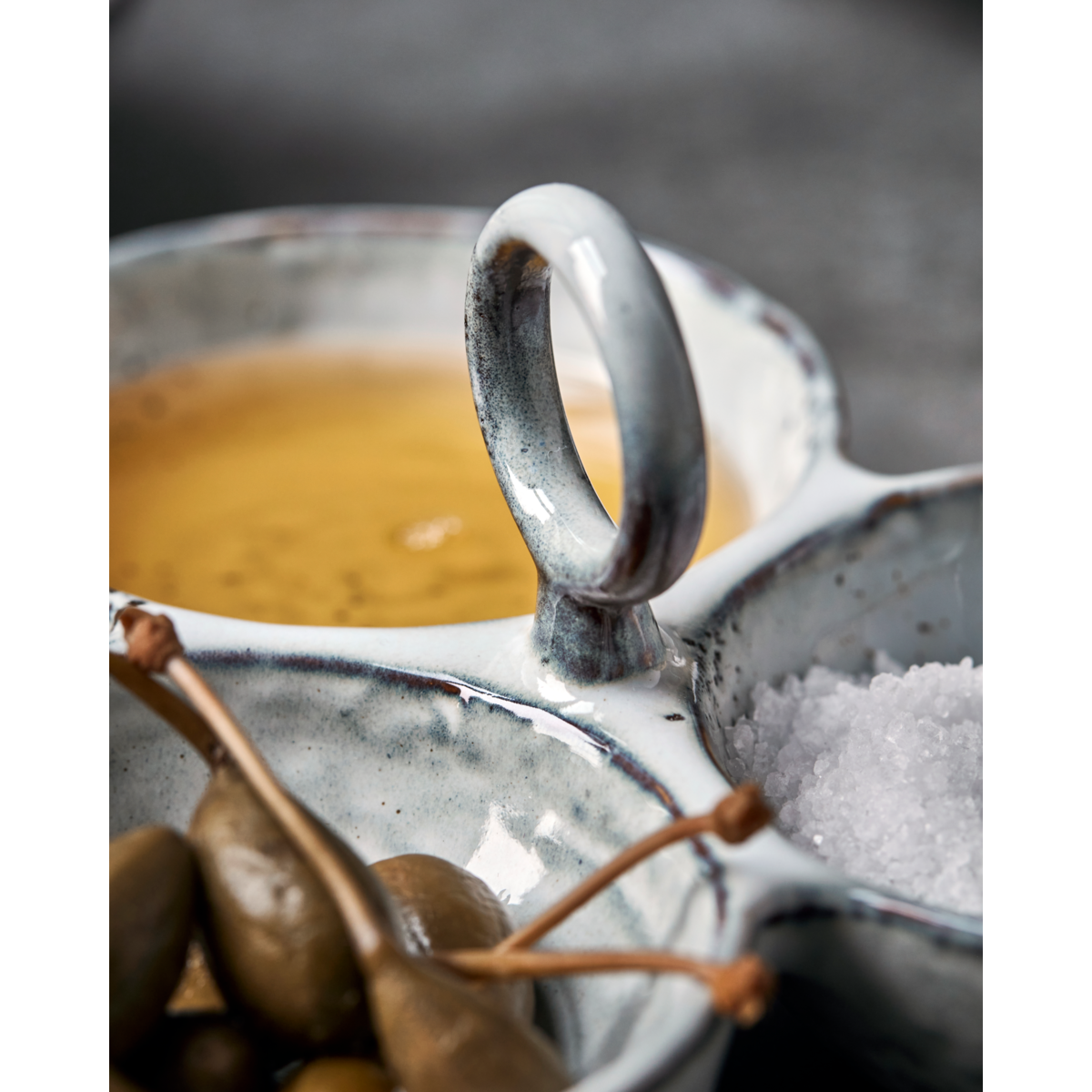 Tigelas de servir, hdrustic, cinza escuro