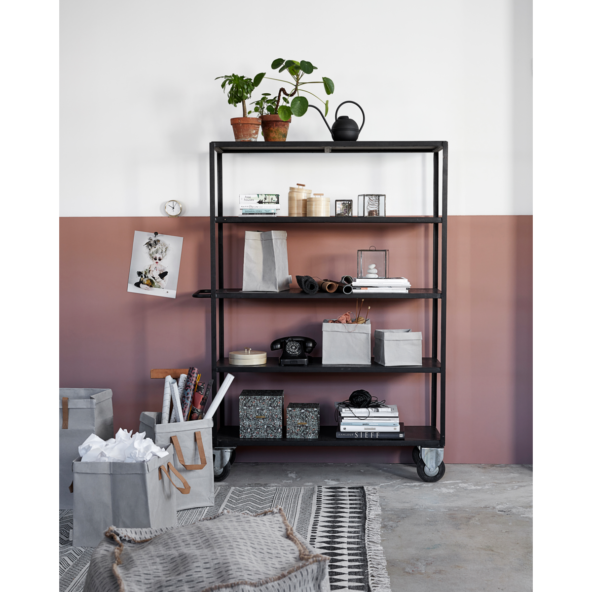 Jarro de água, HDPlant, Preto