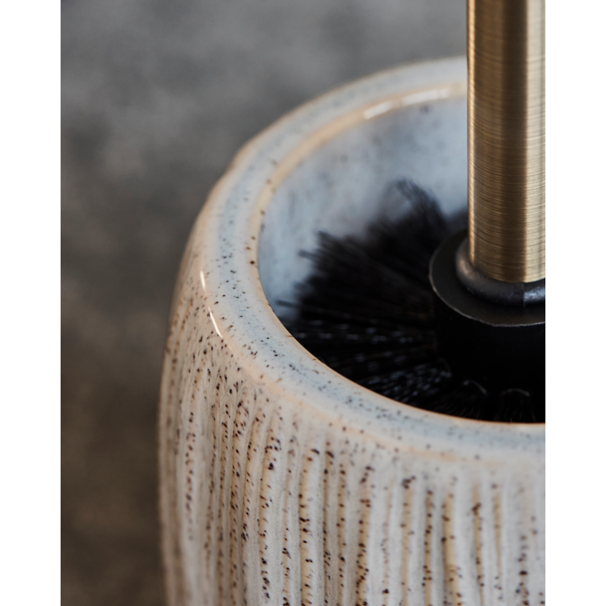 Escova de vaso sanitário, hddeco, branco cru