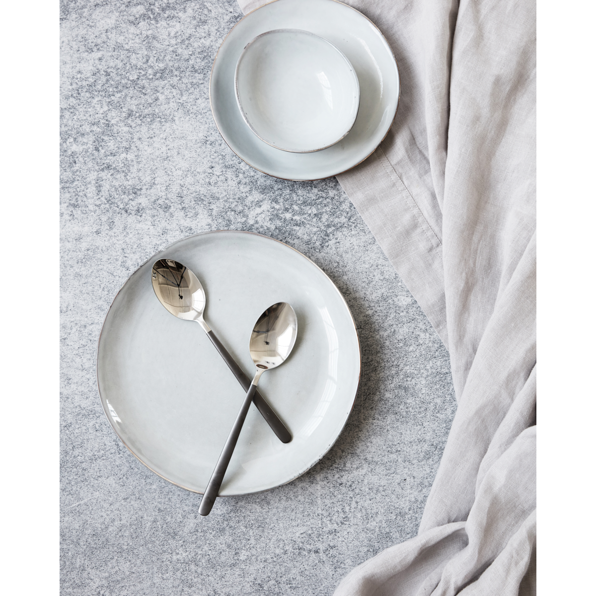 Médico da casa - colher, hdox, preto; Prata