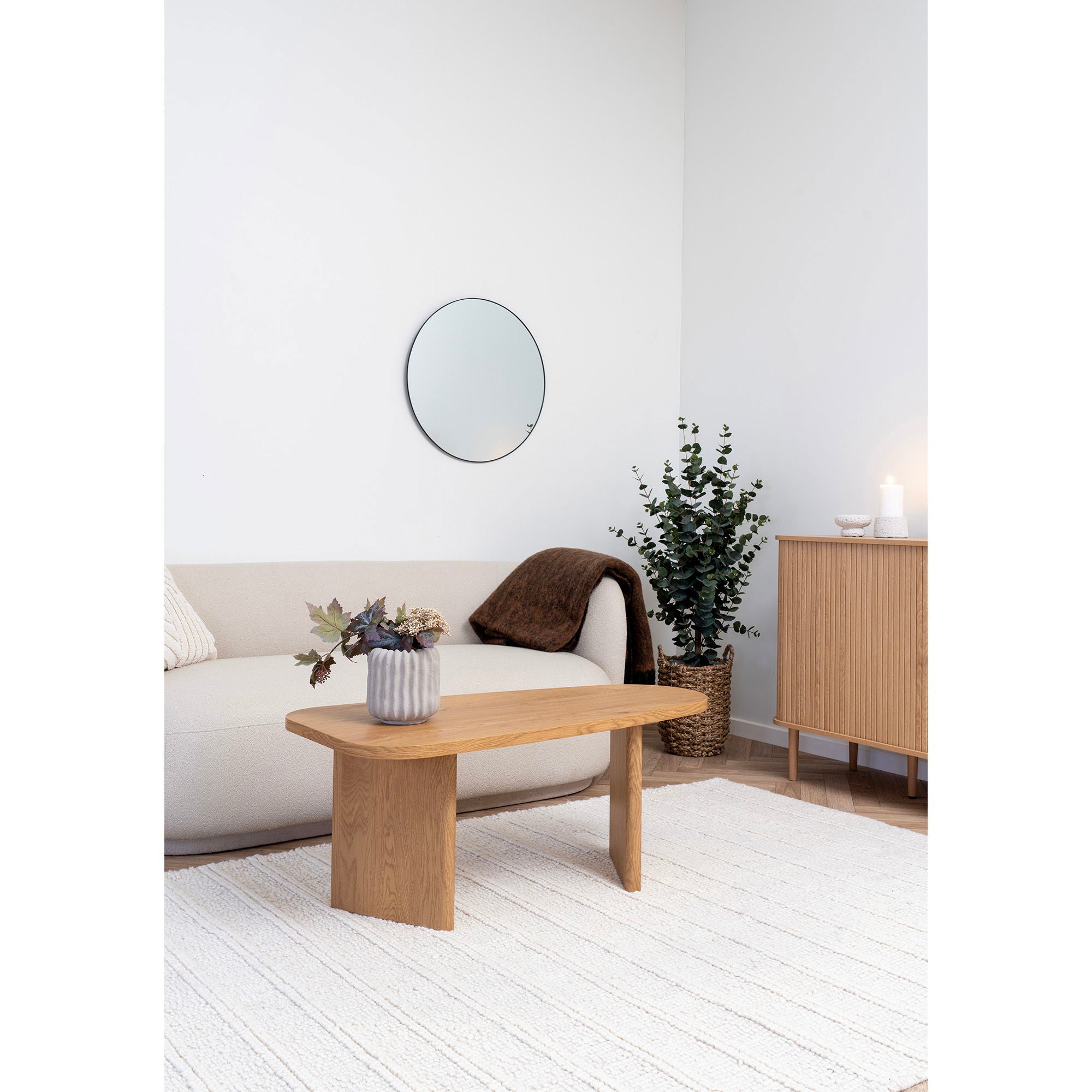 Mesa de centro, natural 50x100x41 cm
