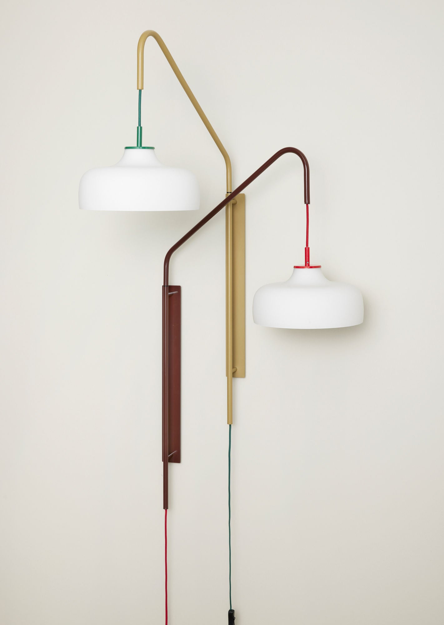 Lâmpada de parede atual verde - 71x30xh111cm, e27