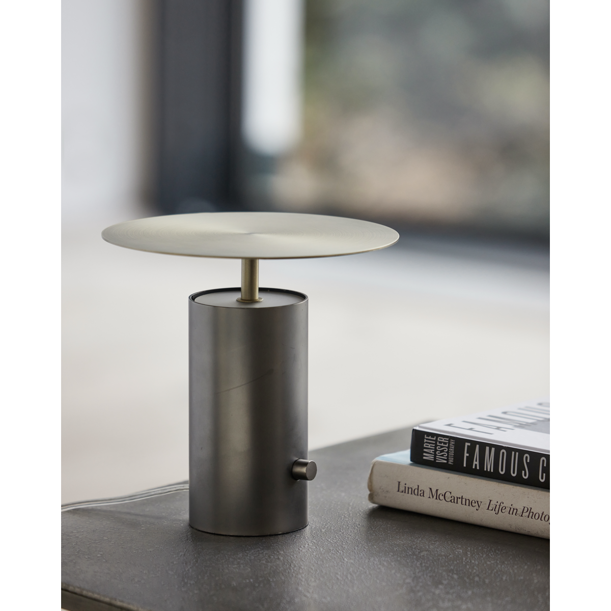 Lâmpada de mesa, hdtacker, gunmetal