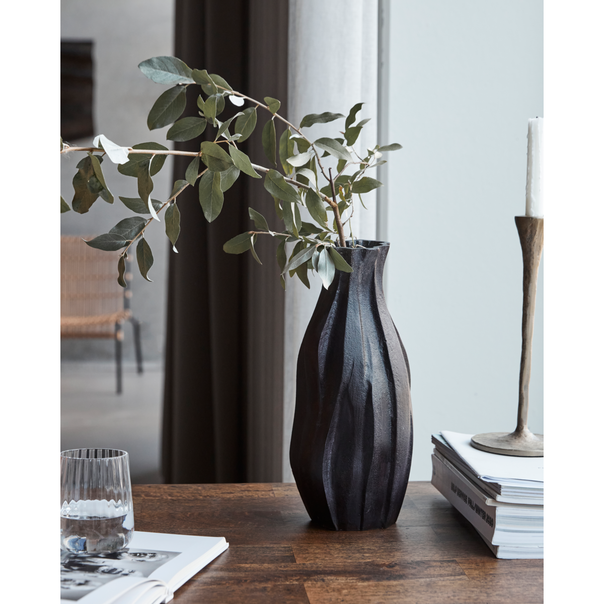 Vaso, hdbuddy, bronze dourado