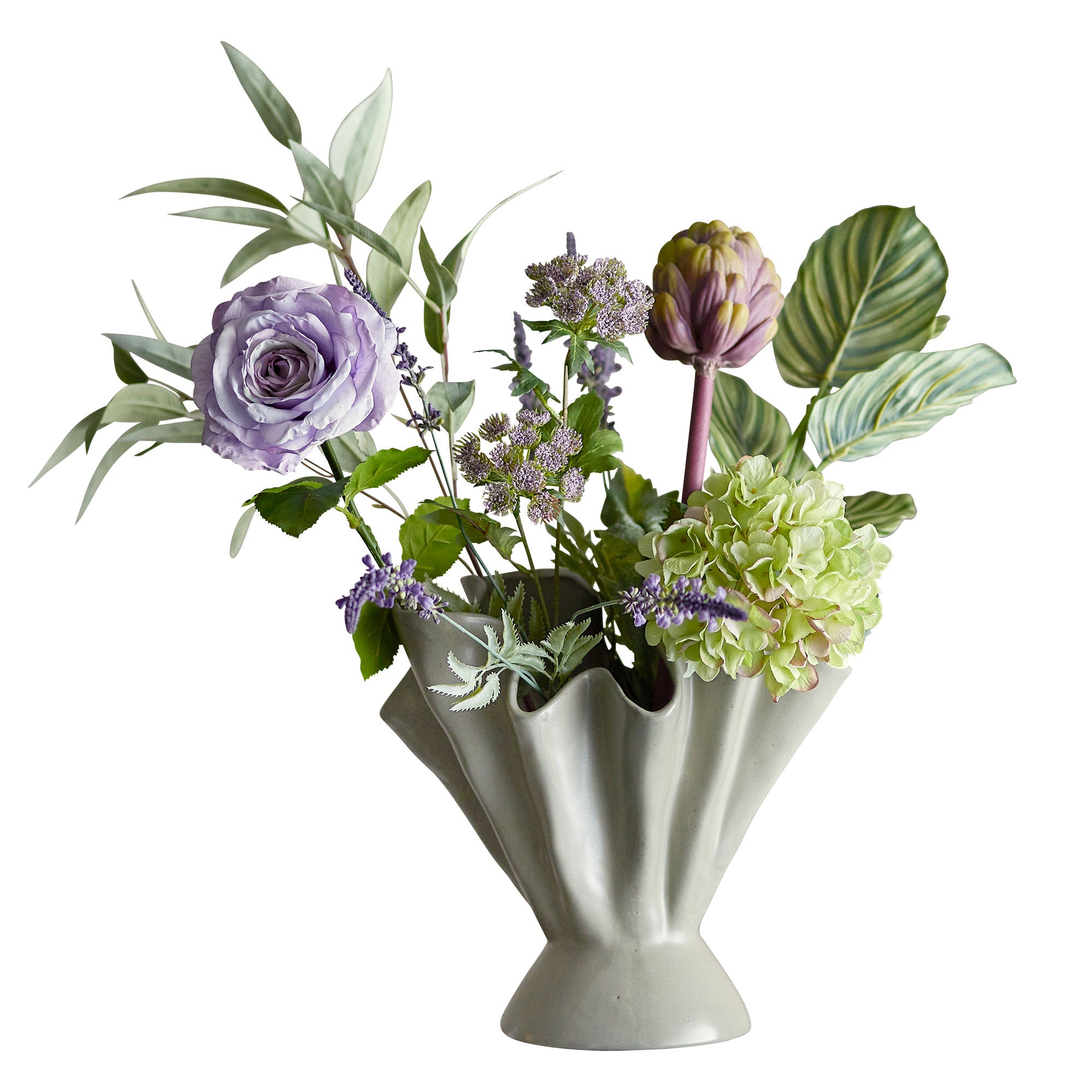 Bloomingville Whisper Bouquet, roxo, flores artificiais