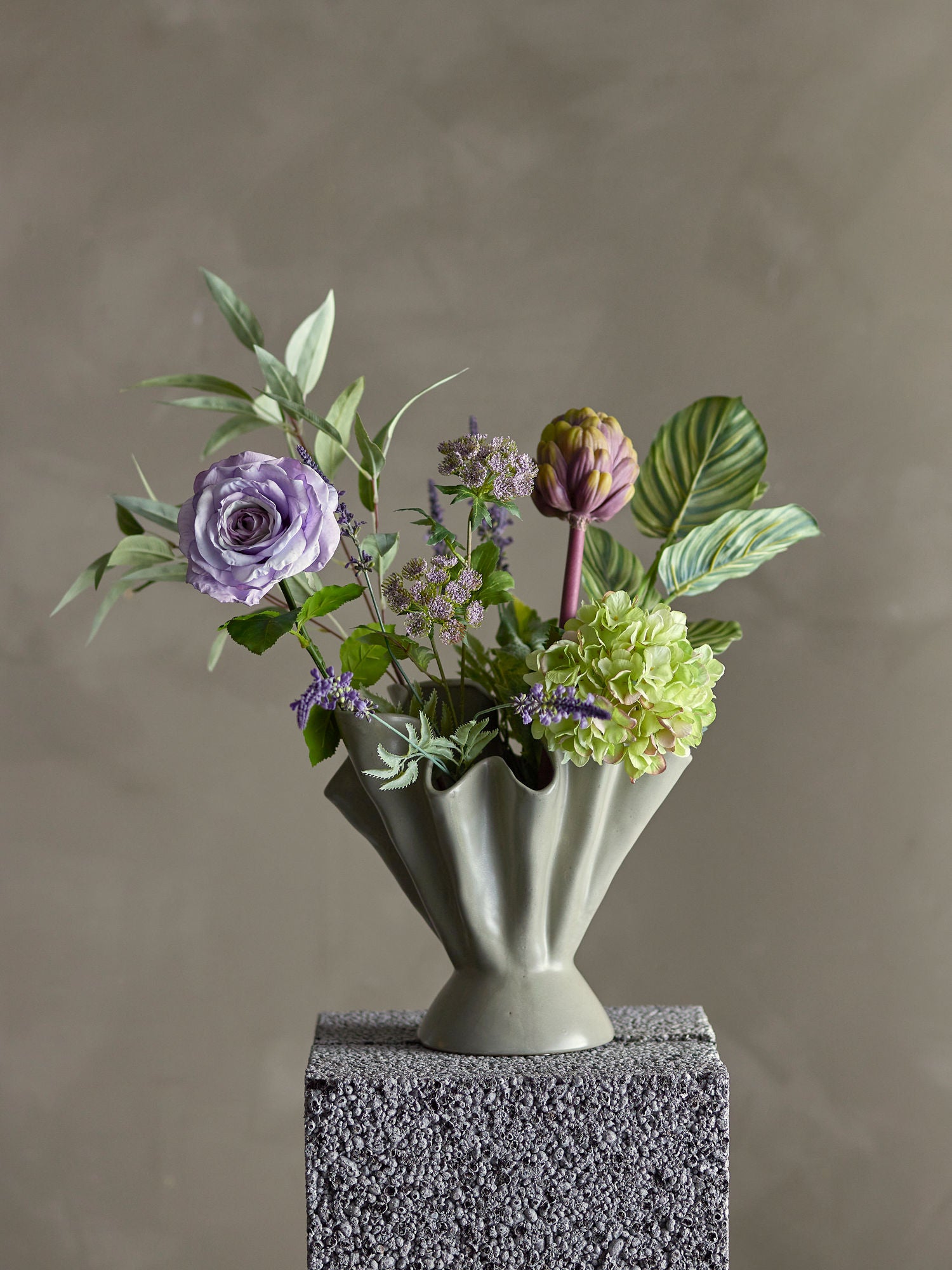 Bloomingville Whisper Bouquet, roxo, flores artificiais