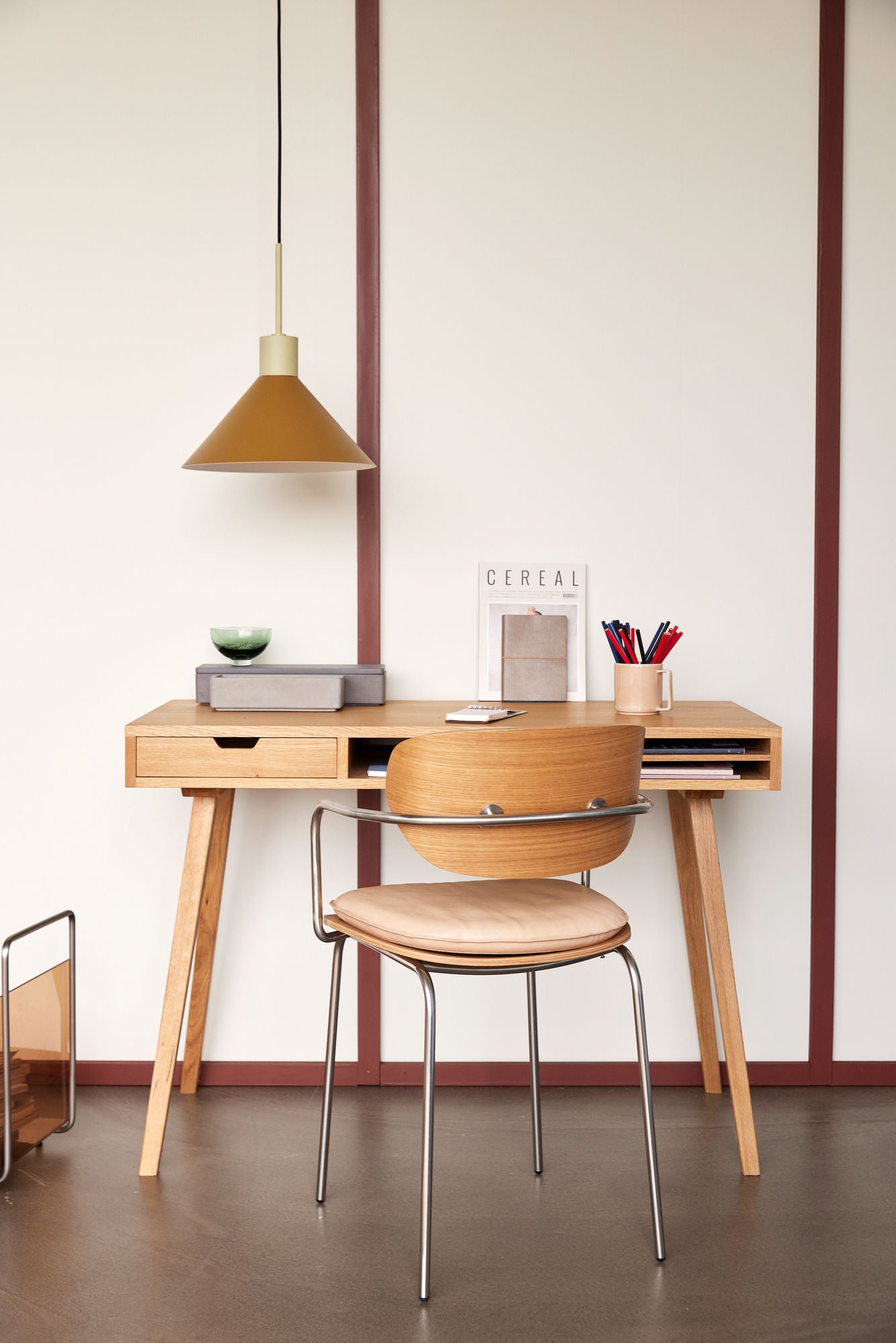 Pingente Hübsch Crayon Âmbar