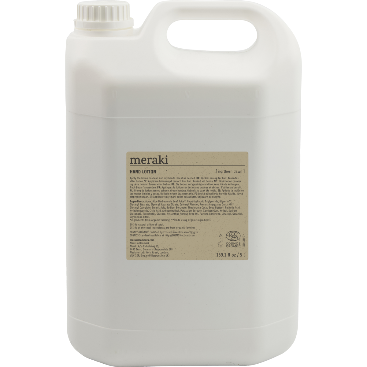 Loção de mão, Amanhecer do Norte, recarga de 5 litros