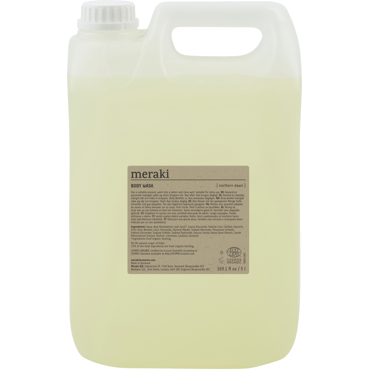 Lavagem corporal, Amanhecer do norte, recarga de 5 litros