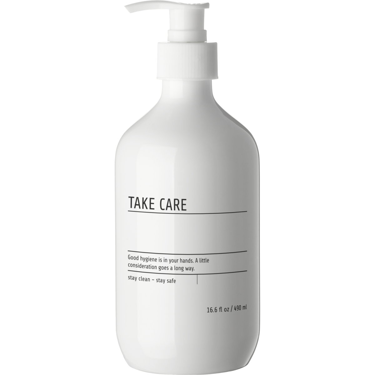 Garrafa, Mkwith Pump & Label, branco