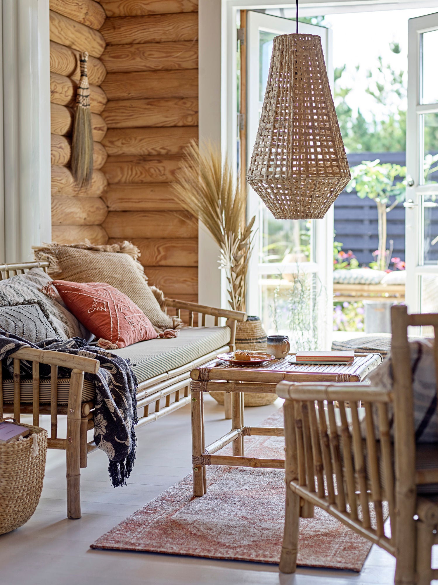 Sofá Bloomingville Sole, Natureza, Bambu