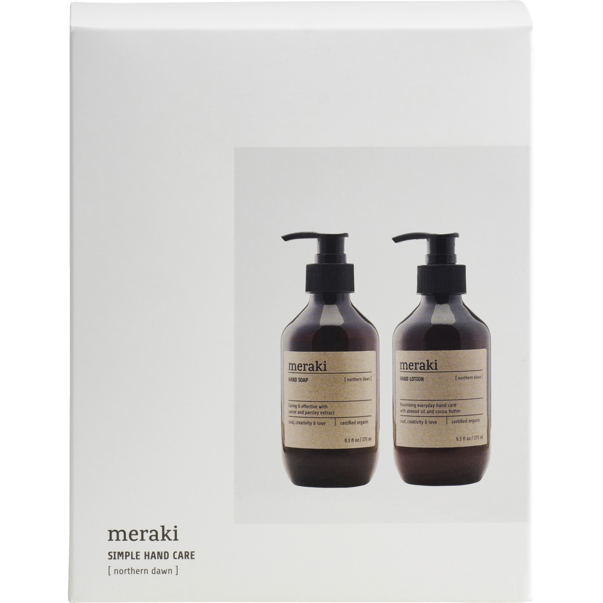 Caixa de presente, Amanhecer do Norte, Cuidados com as mãos simples, branco