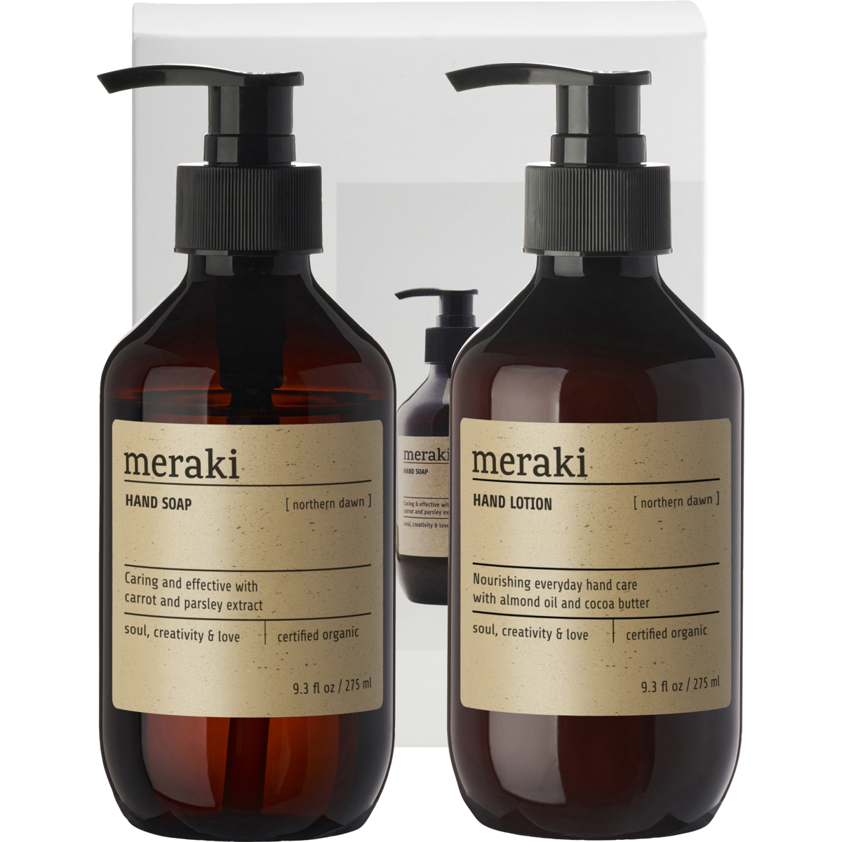 Caixa de presente, Amanhecer do Norte, Cuidados com as mãos simples, branco