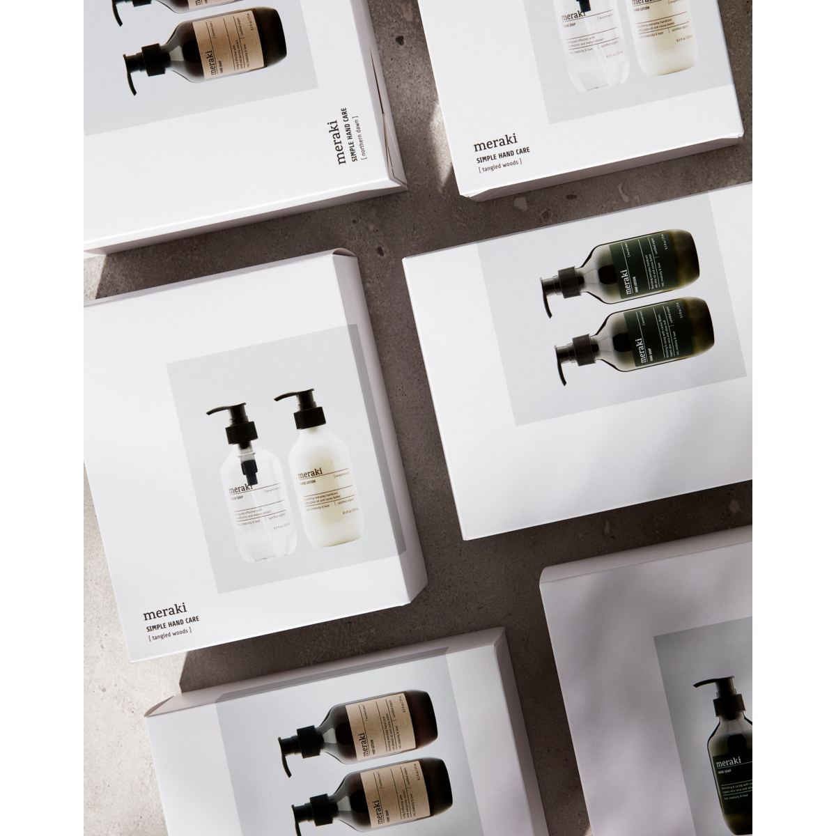 Caixa de presente, Amanhecer do Norte, Cuidados com as mãos simples, branco