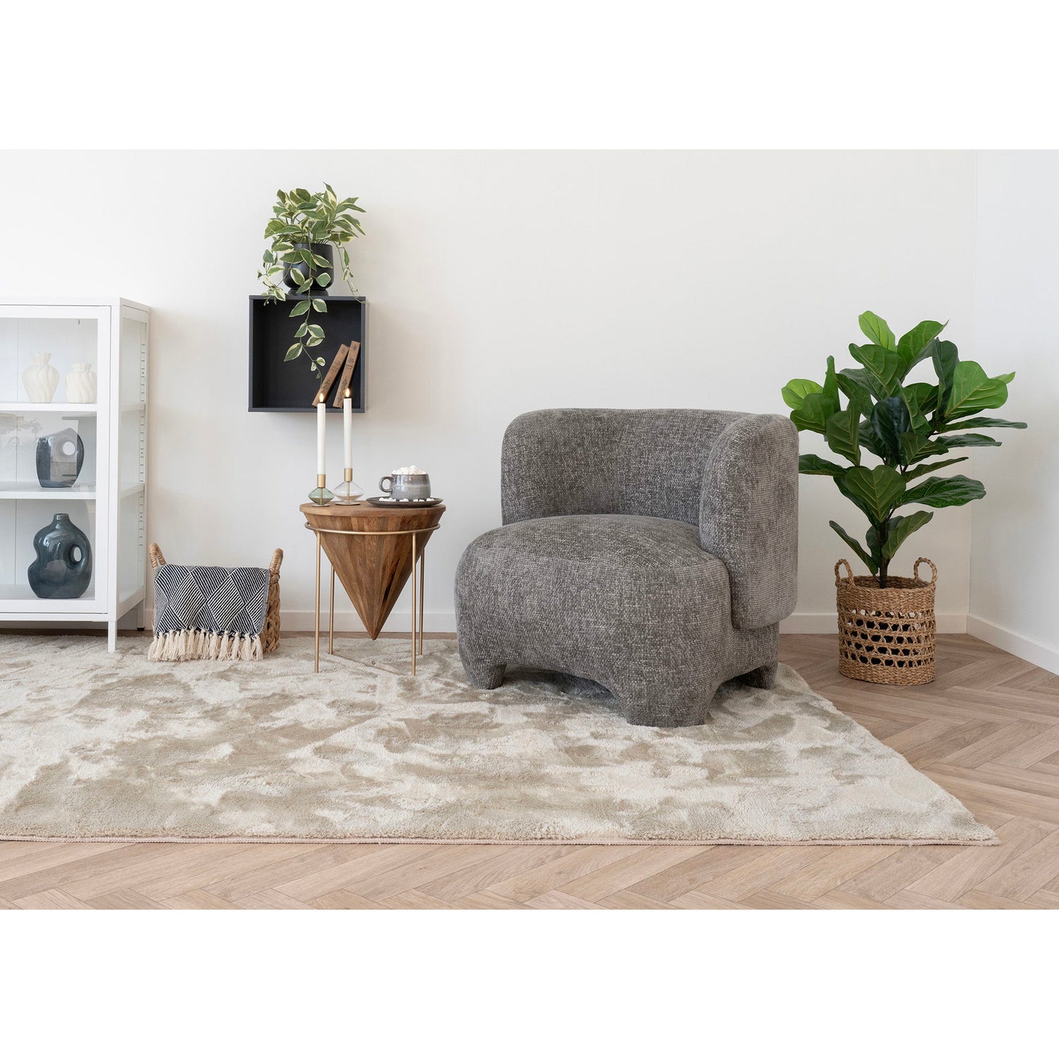 Xadrez, azul<br>130x180 cm