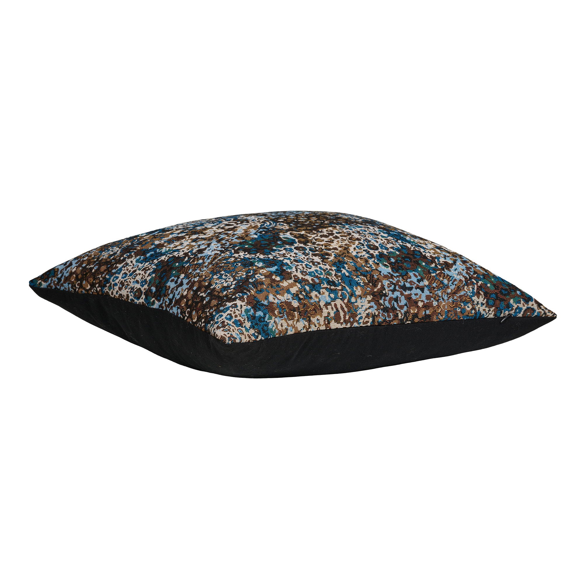 Travesseiro de flor - travesseiro, mix azul/marrom 45x45 cm