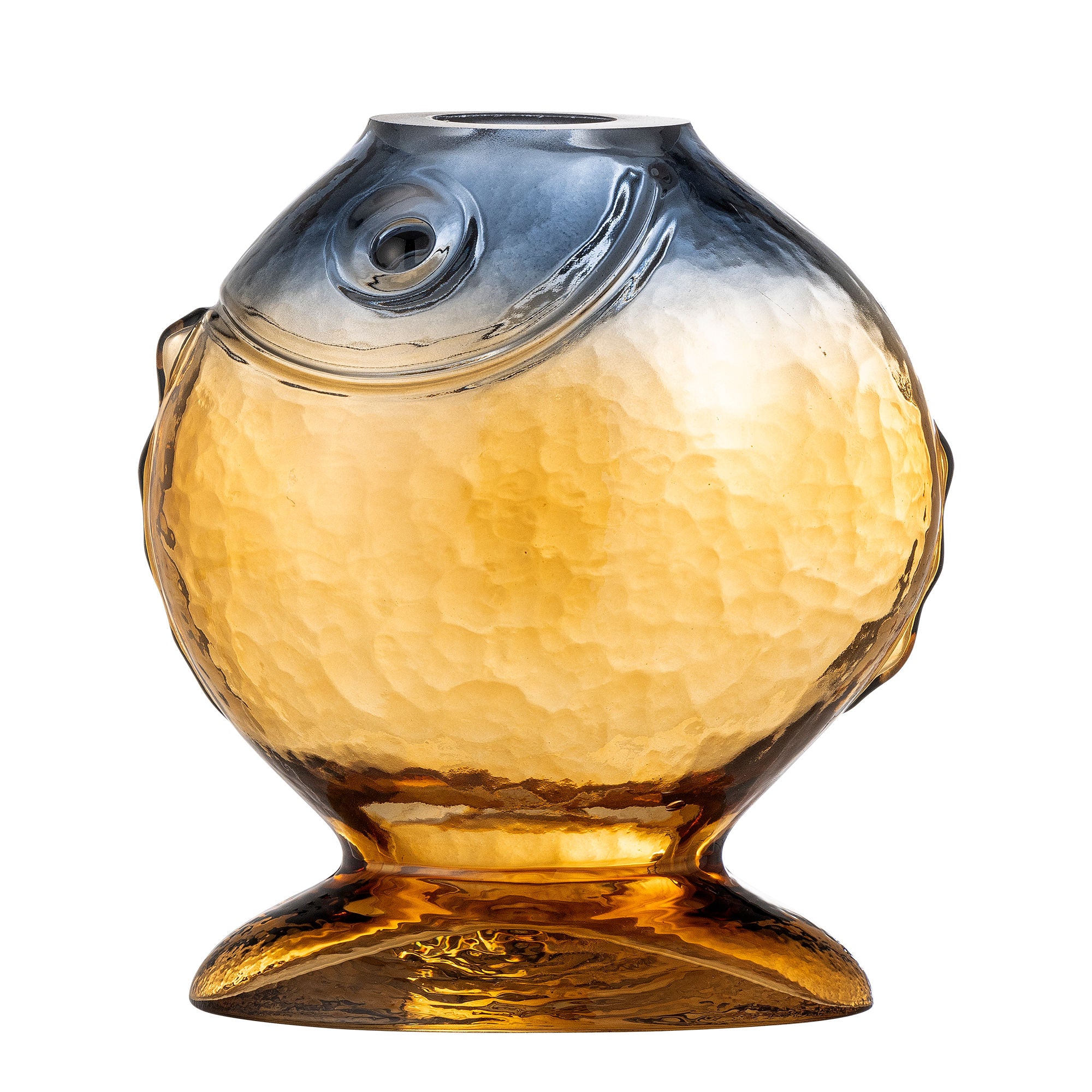 Coleção criativa Varga vaso, amarelo, vidro