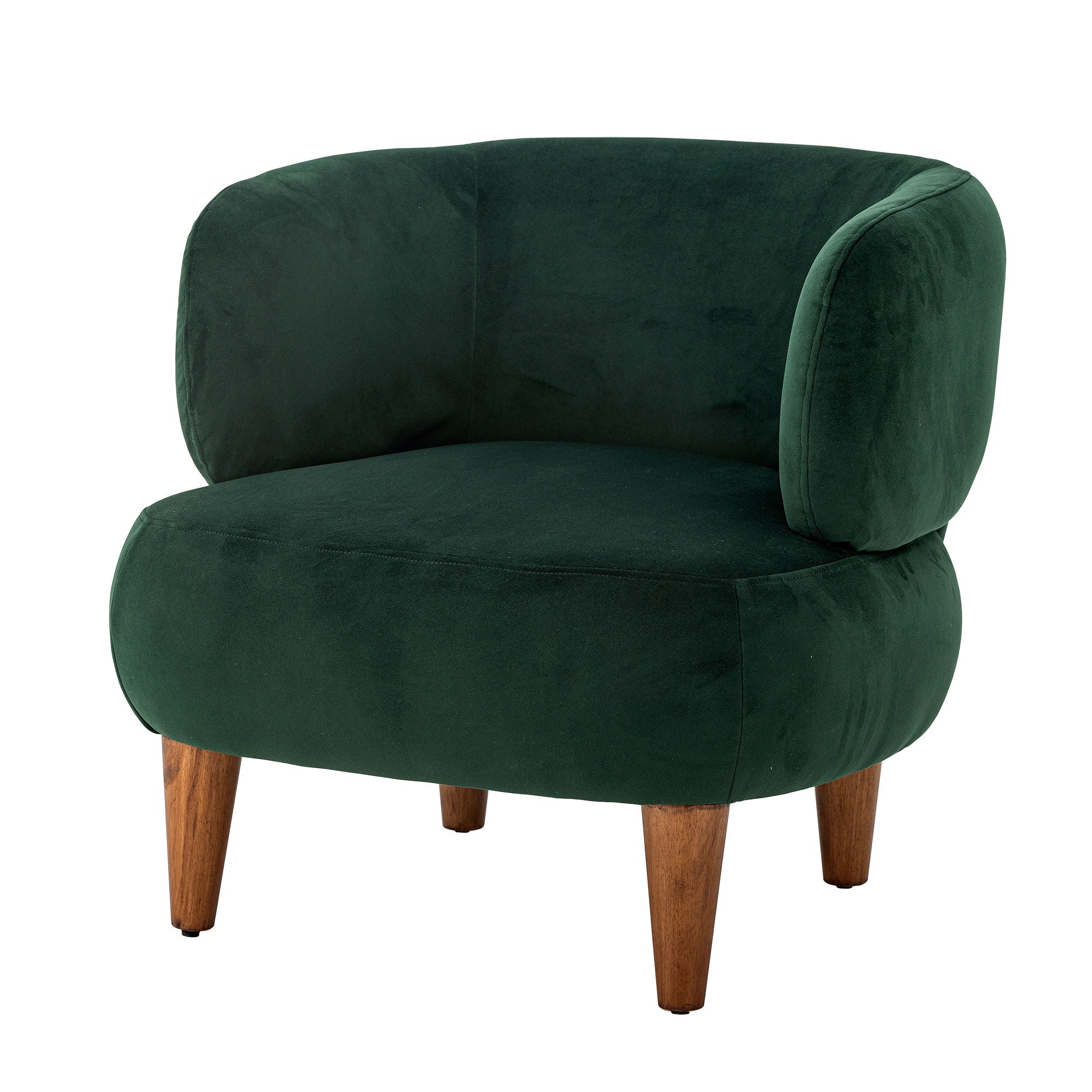 Coleção criativa Cadeira Ruperta Lounge, verde, poliéster