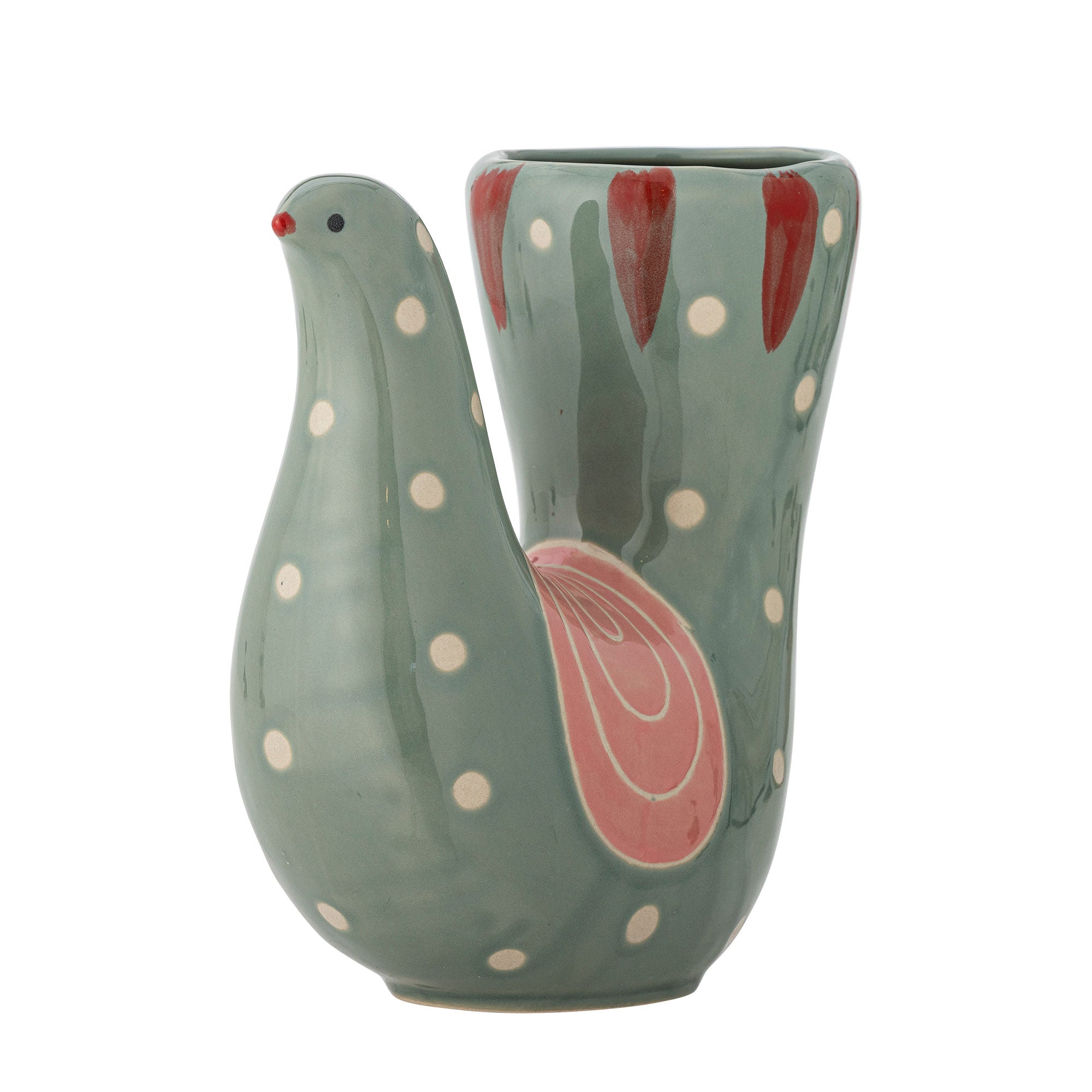 Vaso Trudy Bloomingville, verde, grés