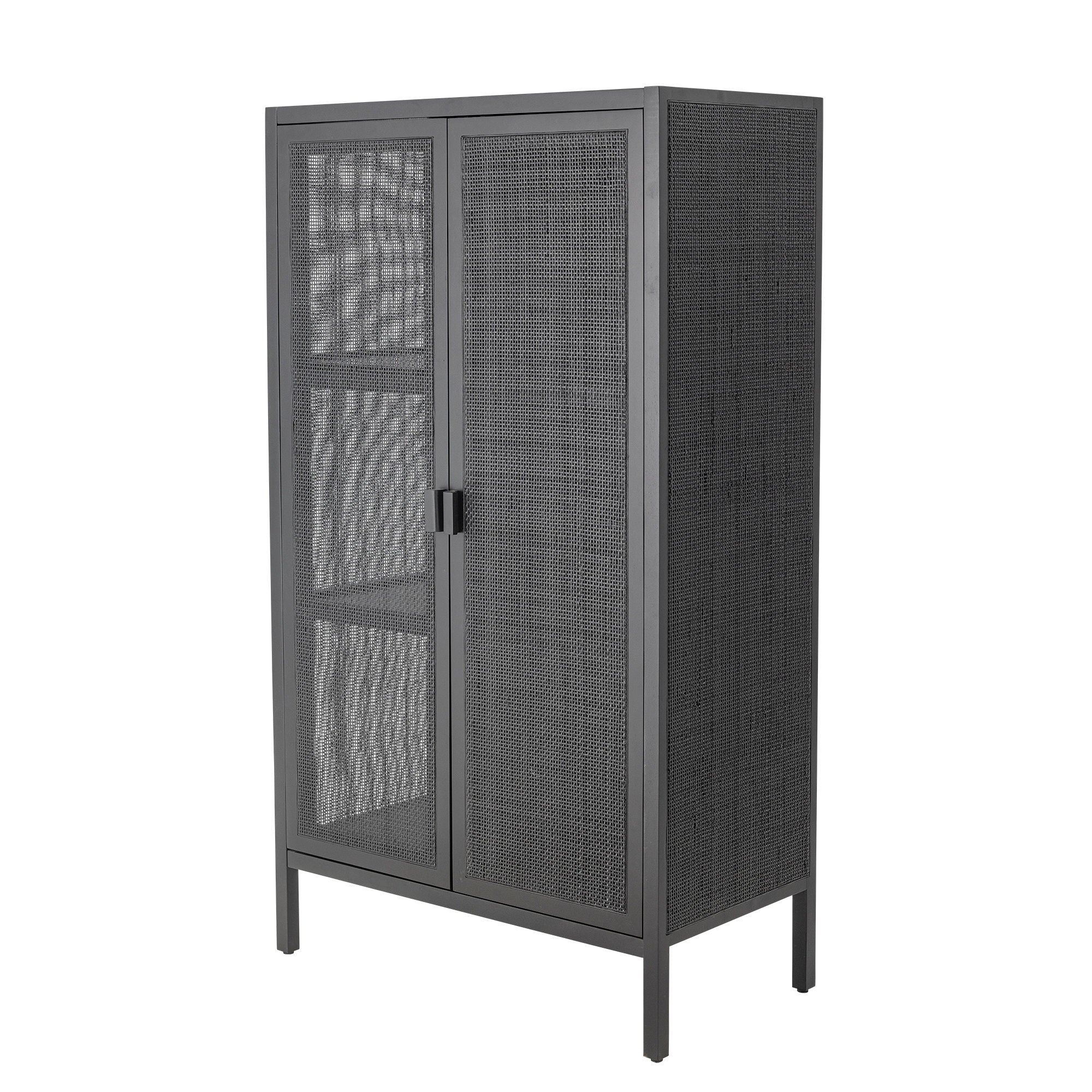 Gabinete de Bloomingville Marikka, preto, FSC 100%® mogno