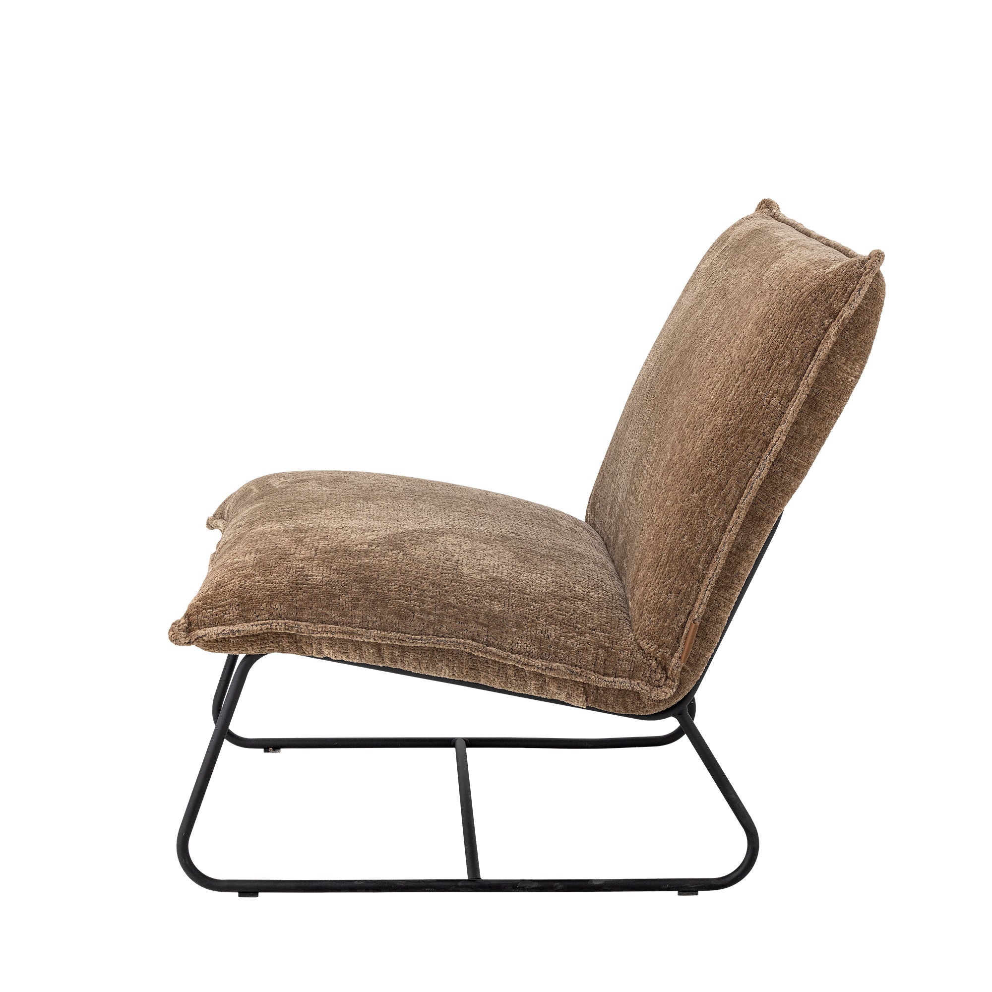 Cadeira de Bloomingville Cape Lounge, marrom, poliéster reciclado