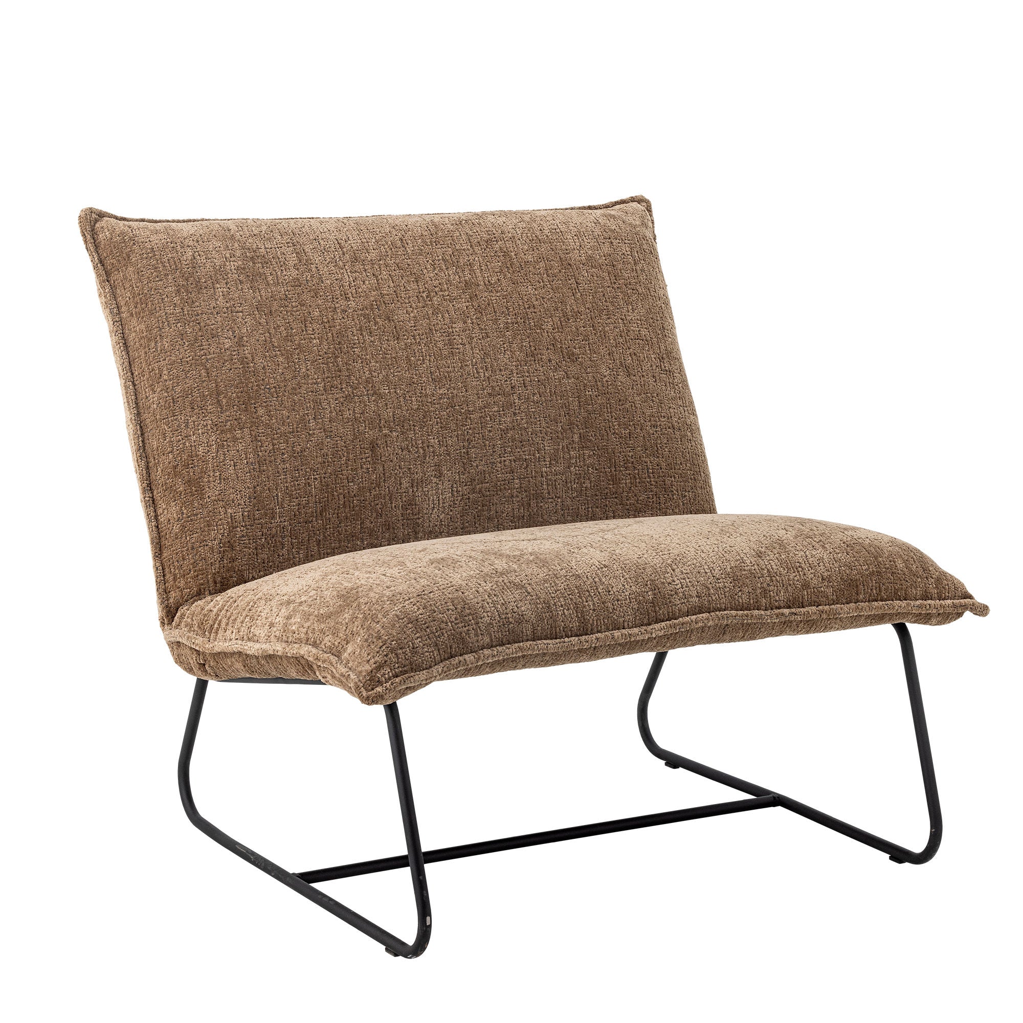 Cadeira de Bloomingville Cape Lounge, marrom, poliéster reciclado