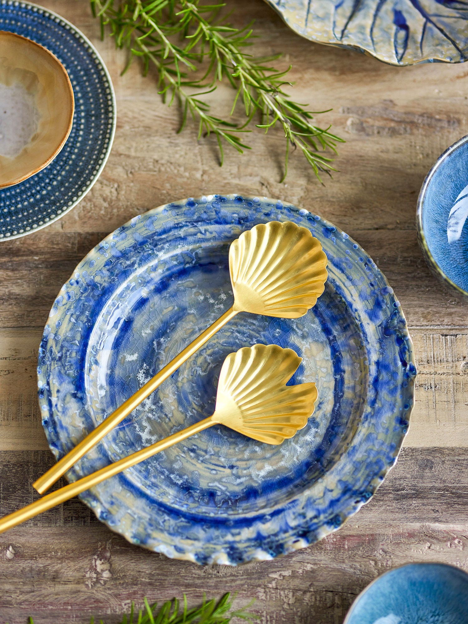 Conjunto de salada Loreta Creative Collection, dourado, aço inoxidável