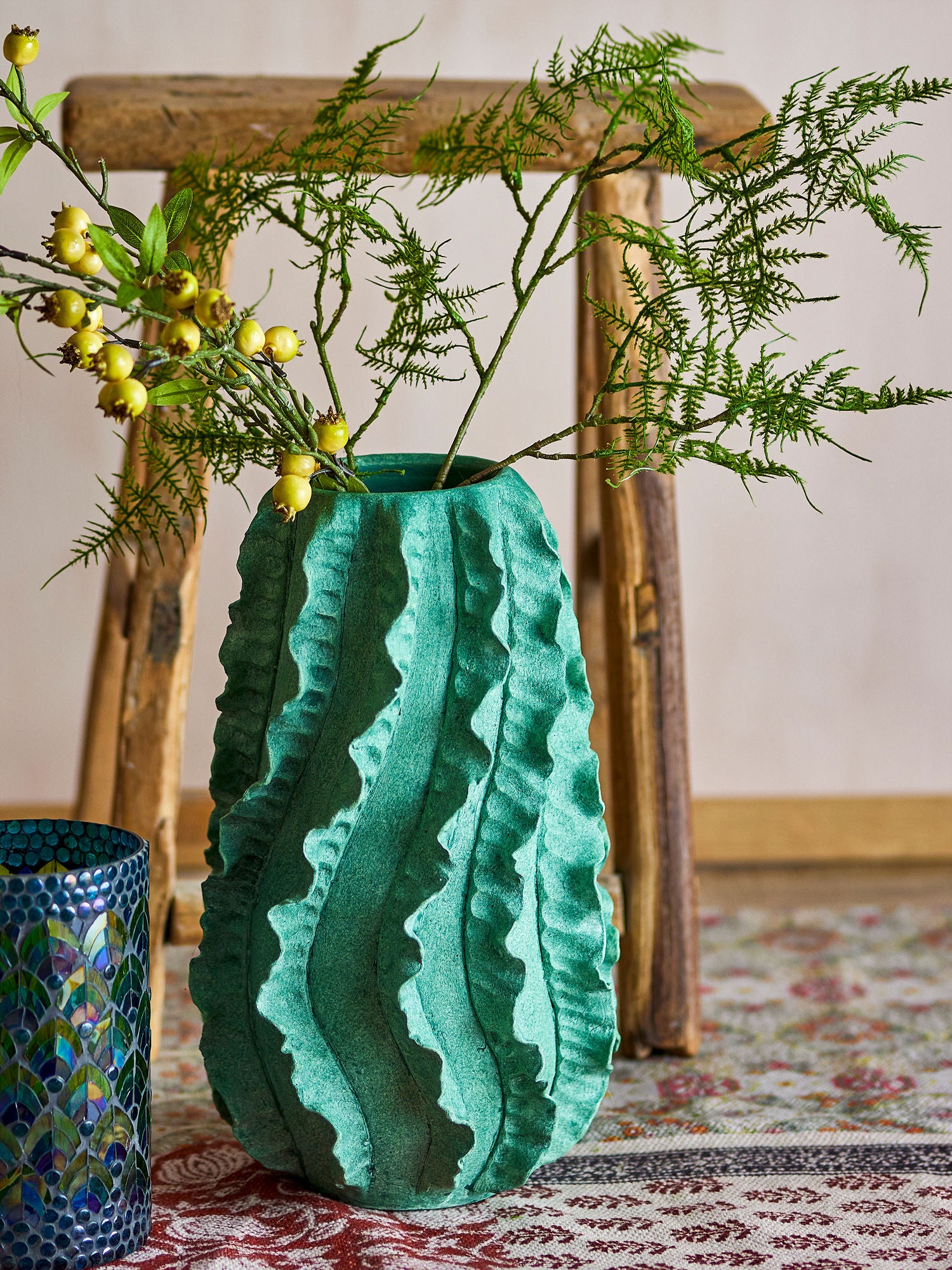 Coleção criativa Vaso Natika Deko, verde, terracota